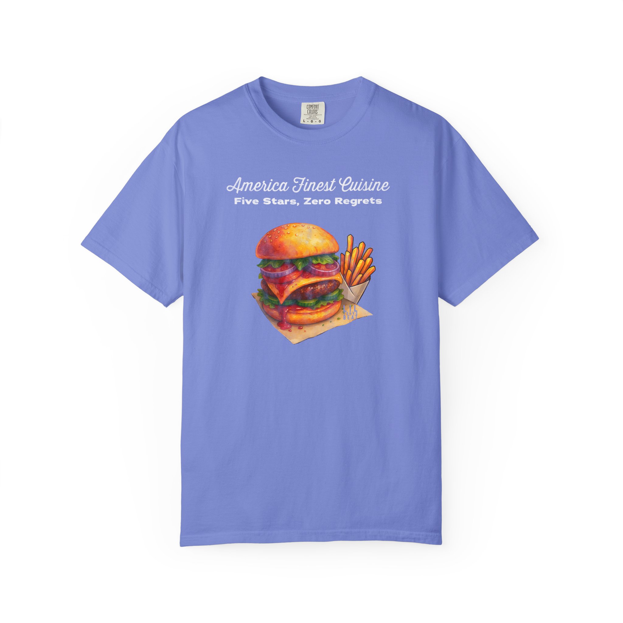 5-Star Burger T-Shirt | America Finest Cuisine Fast Food | Lil Tokyo Beat Streetwear, t0 - Image 8