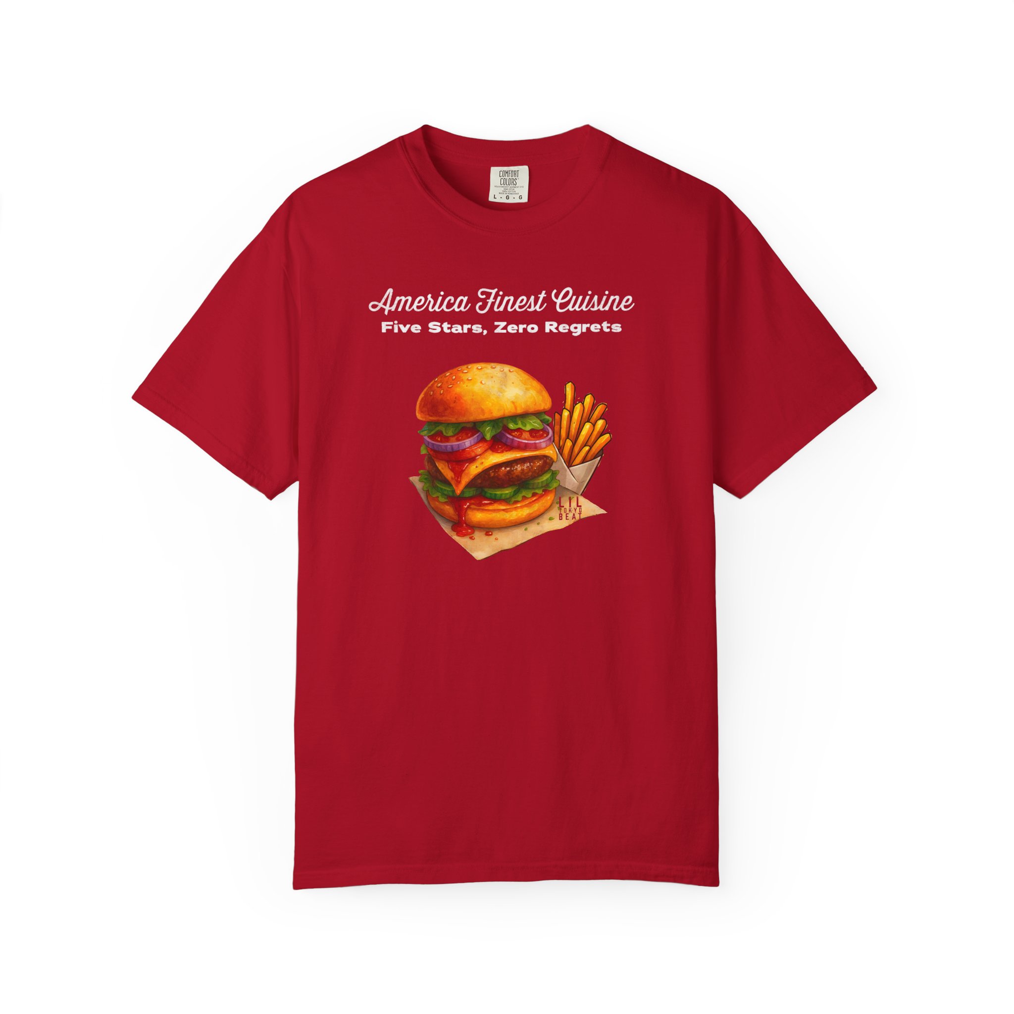 5-Star Burger T-Shirt | America Finest Cuisine Fast Food | Lil Tokyo Beat Streetwear, t0