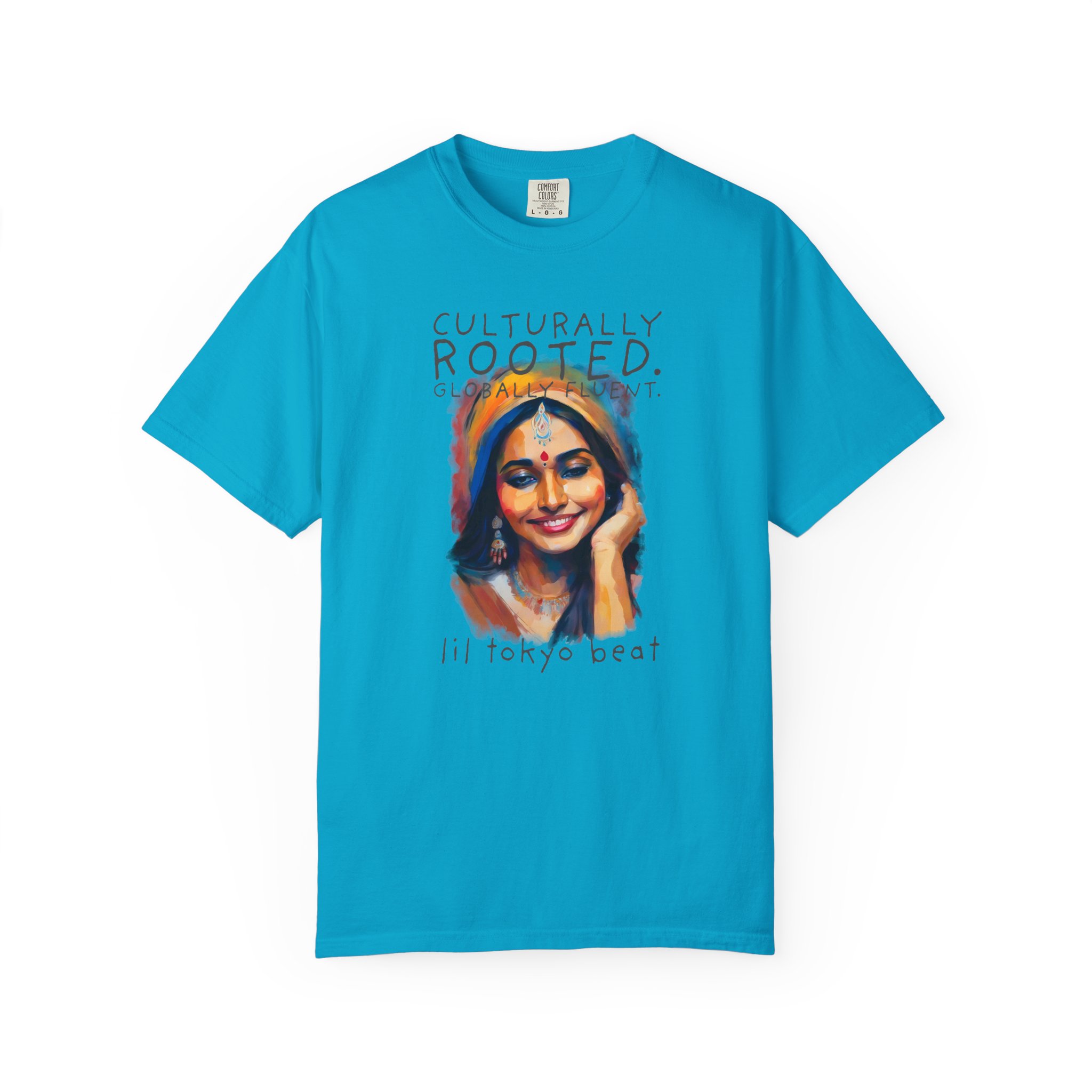Ethnic Pride Unisex Tee: Colorful Indian Culture Graphic T-shirt, Festival Shirt, Cultural Apparel, Unique Graphic Tee, Indian Sari Portrait, t7 - Image 11