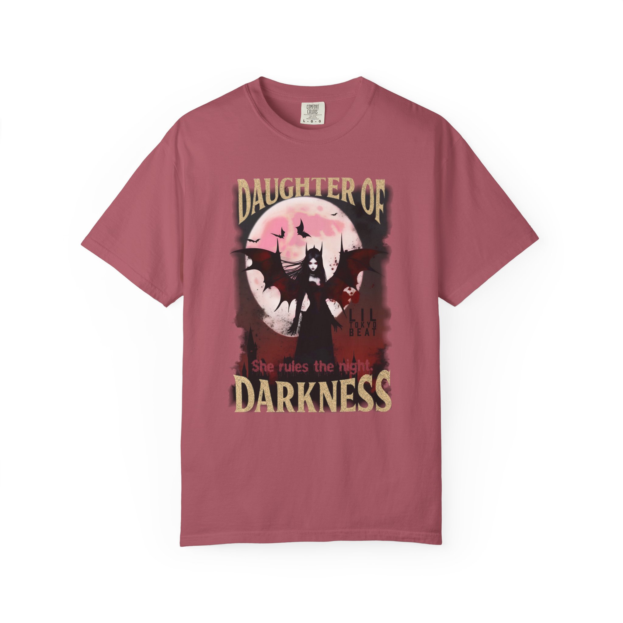 Gothic Vampiress Halloween T-shirt, Vampire Moon Shirt, Daughter of Darkness Unisex Tee, Halloween Costume Top, t0 - Image 14