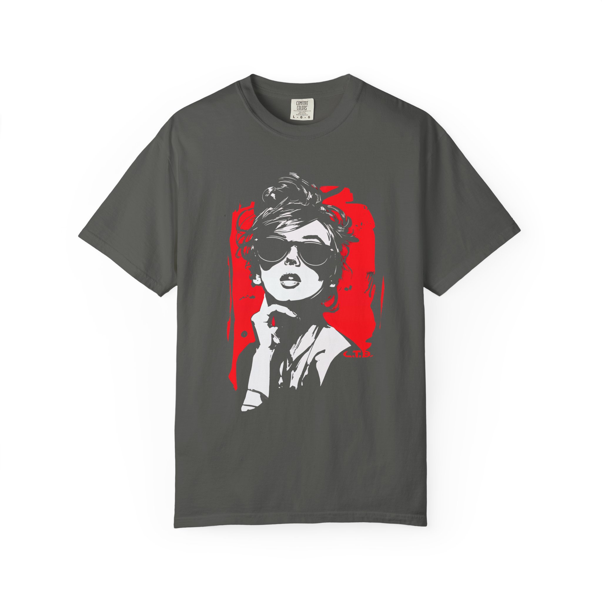 Retro Sunglasses Muse Tee — Bold Glam Graphic Pop Art Streetwear - Image 4