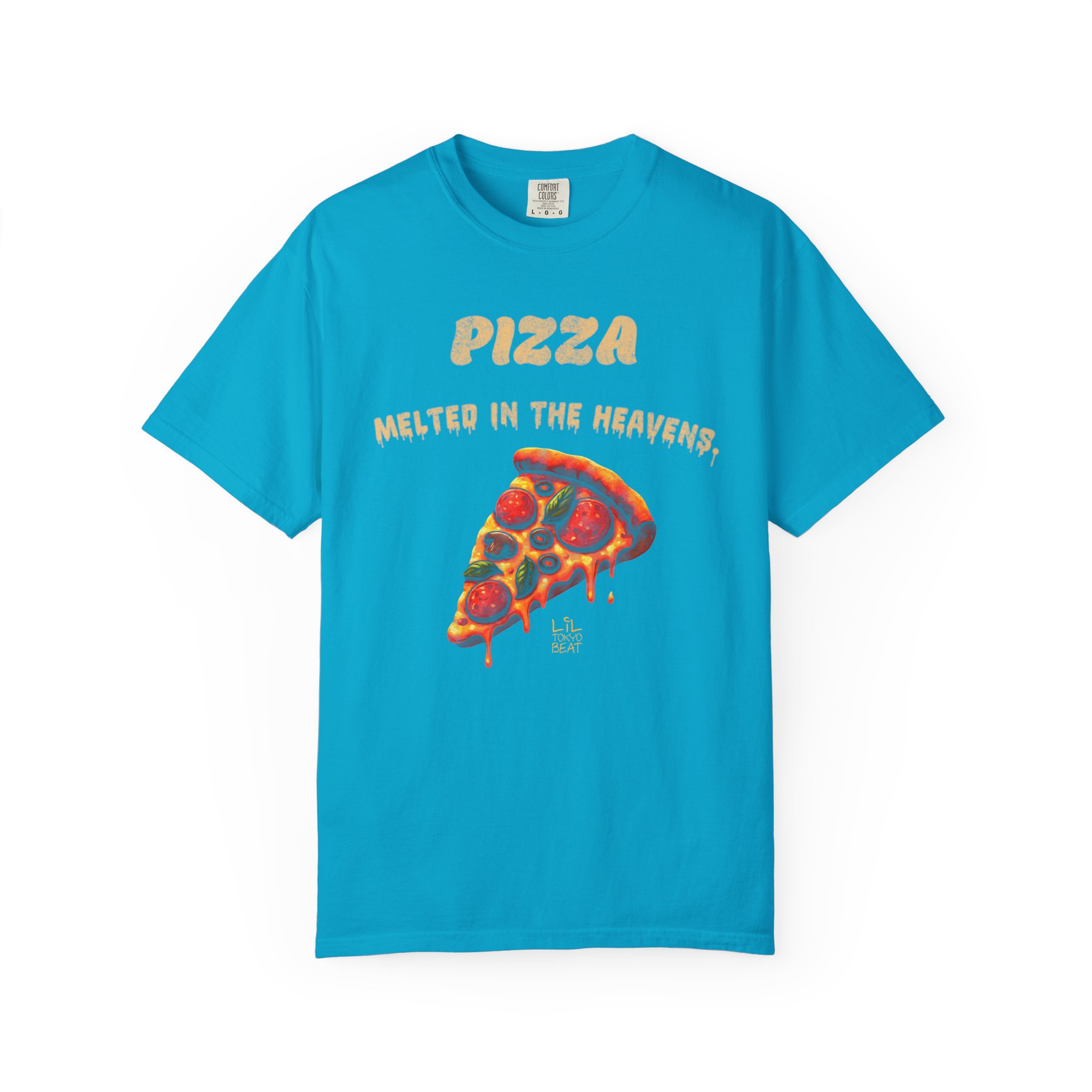 Pizza Melted in the Heavens T-Shirt | Lil Tokyo Beat Premium Streetwear, Food, t0 - Image 6