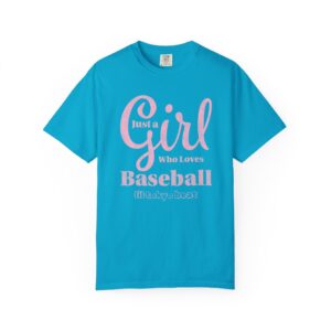 Baseball Fan T-shirt, Just a Girl who Loves Baseball, Unisex Tee, Sporty Shirt, Baseball Lover Gift, Baseball Mom Shirt, t7