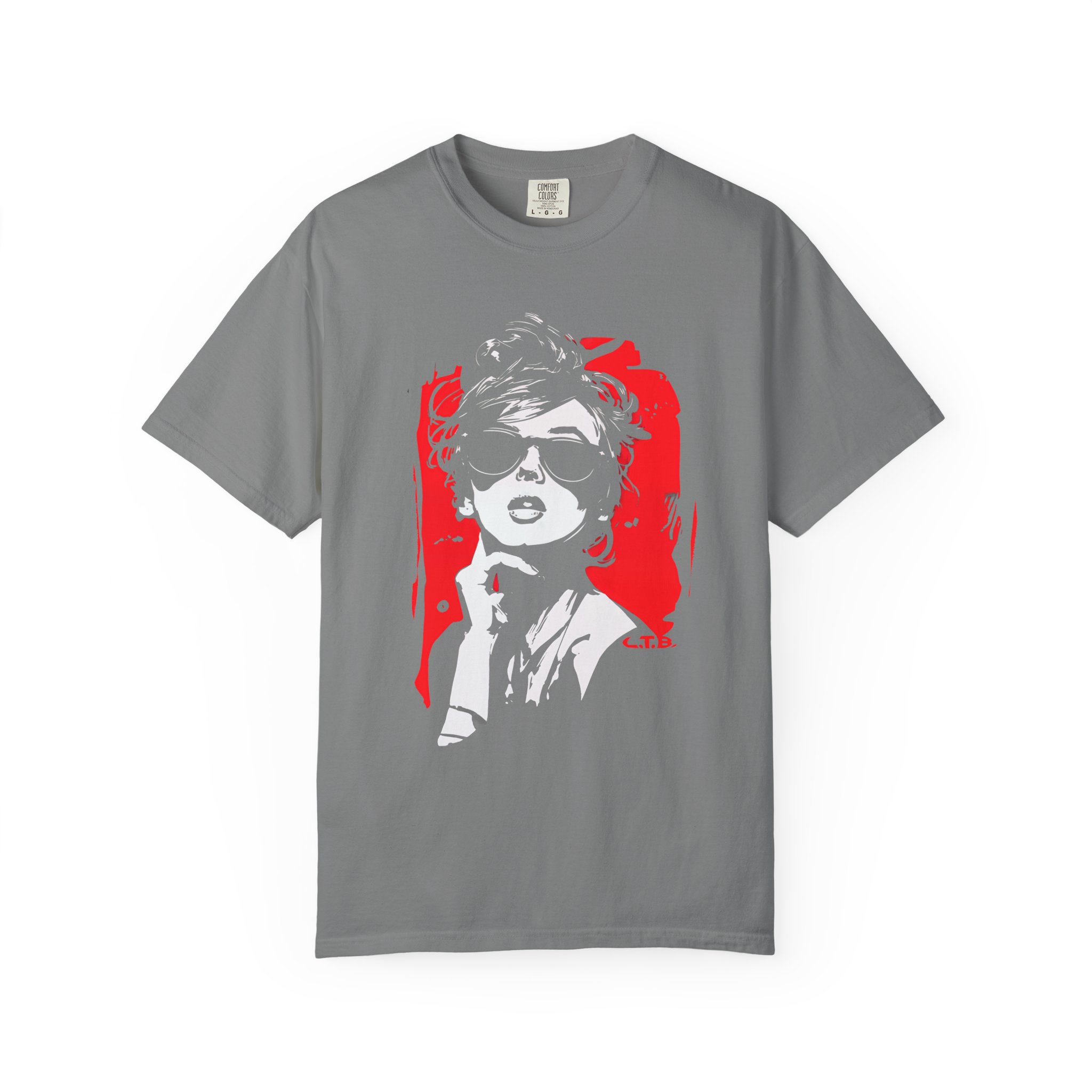 Retro Sunglasses Muse Tee — Bold Glam Graphic Pop Art Streetwear - Image 5