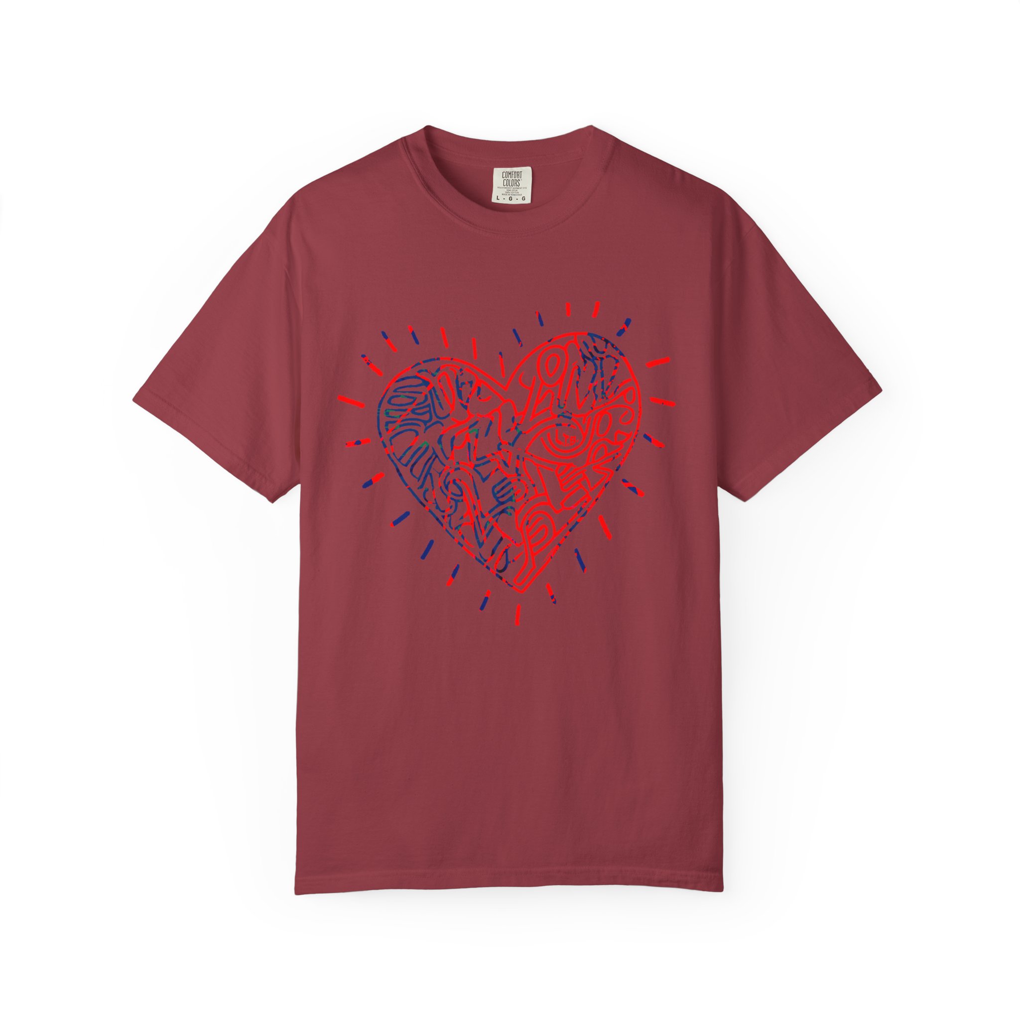 Valentine’s Day Abstract Heart T‑Shirt — Modern Line Art Love Graphic Tee - Image 14