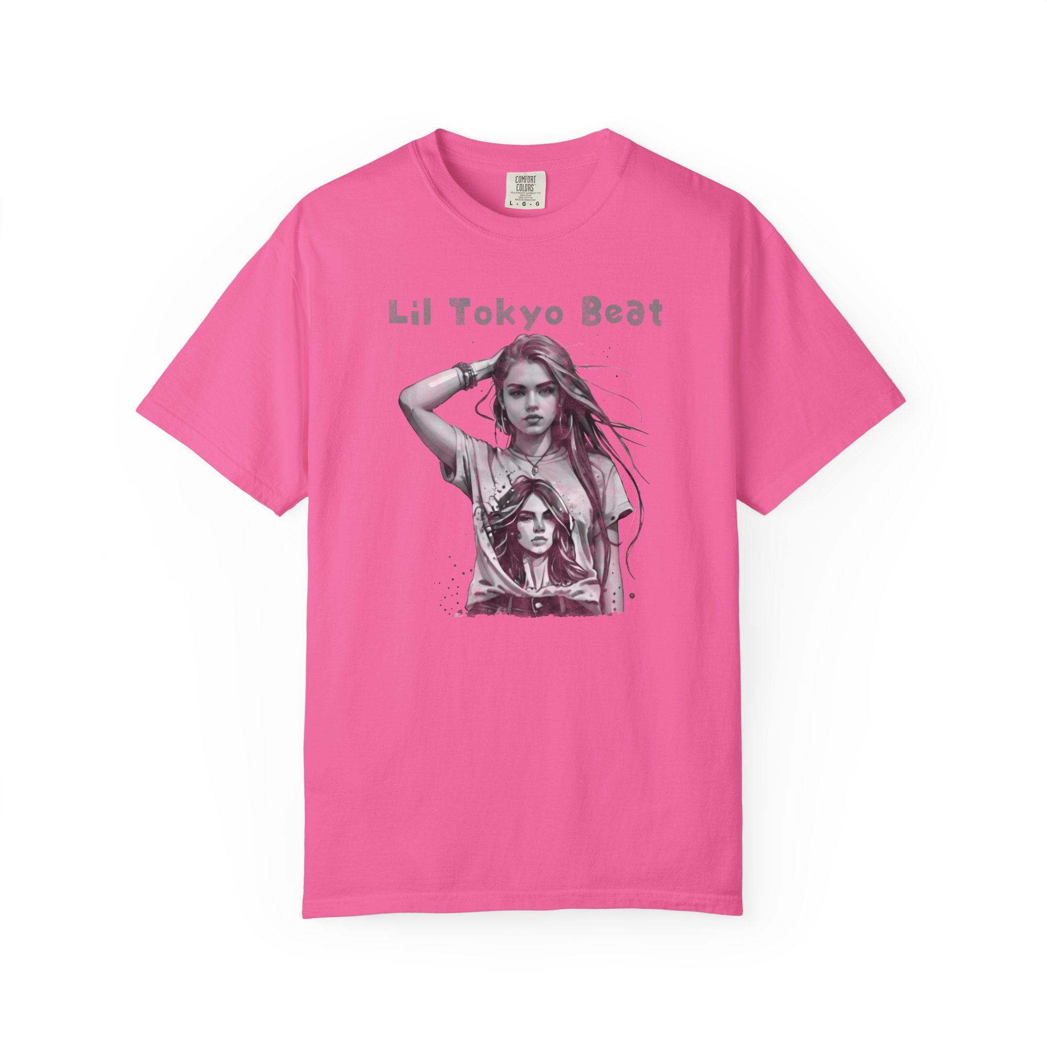 Lil Tokyo Beat Young Girl Graphic Tee | Bold Portrait Design | Indie Streetwear Statement, t7 - Image 11