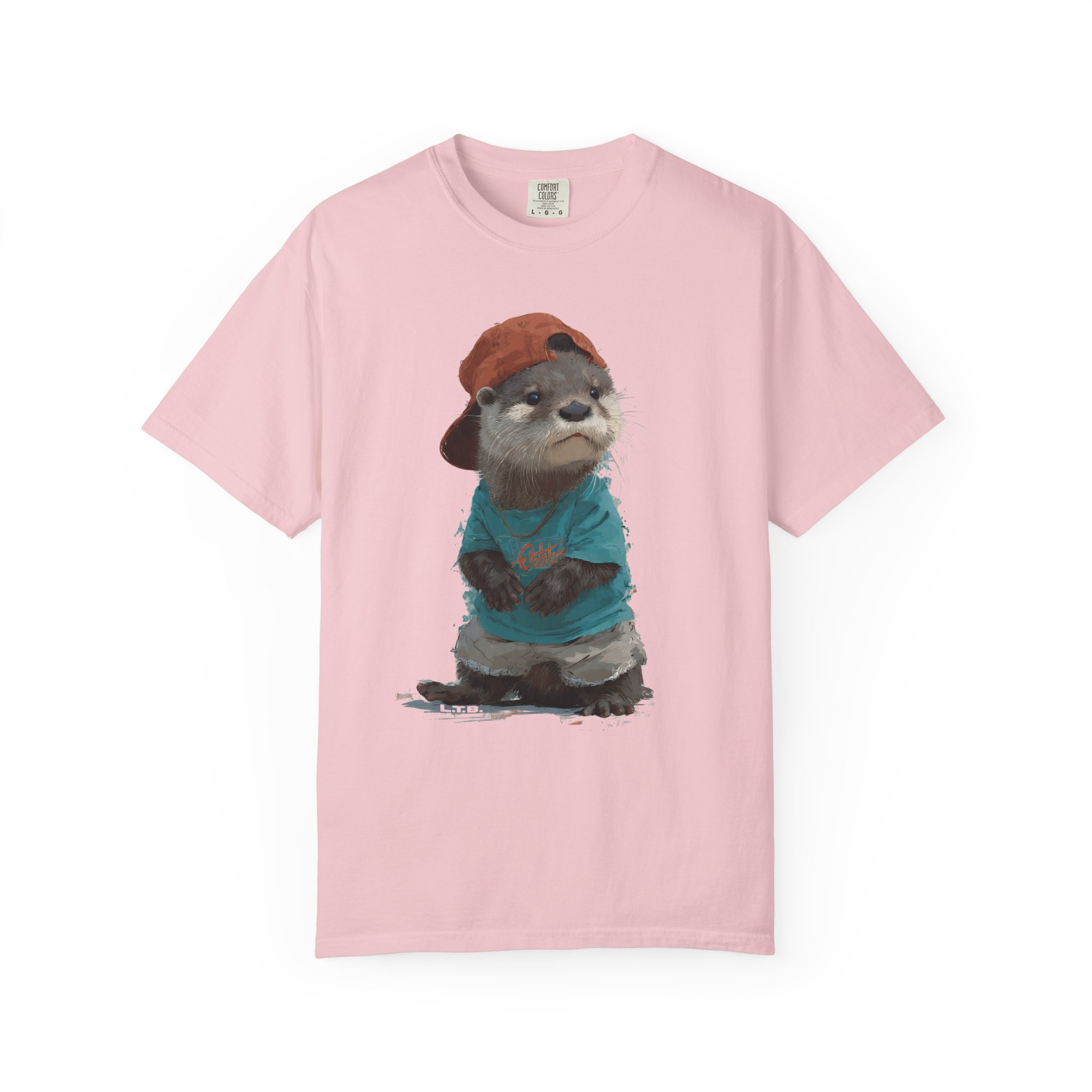 Otter in a Cap T-Shirt — Cute Casual Graphic Tee for Animal Lovers - Image 15