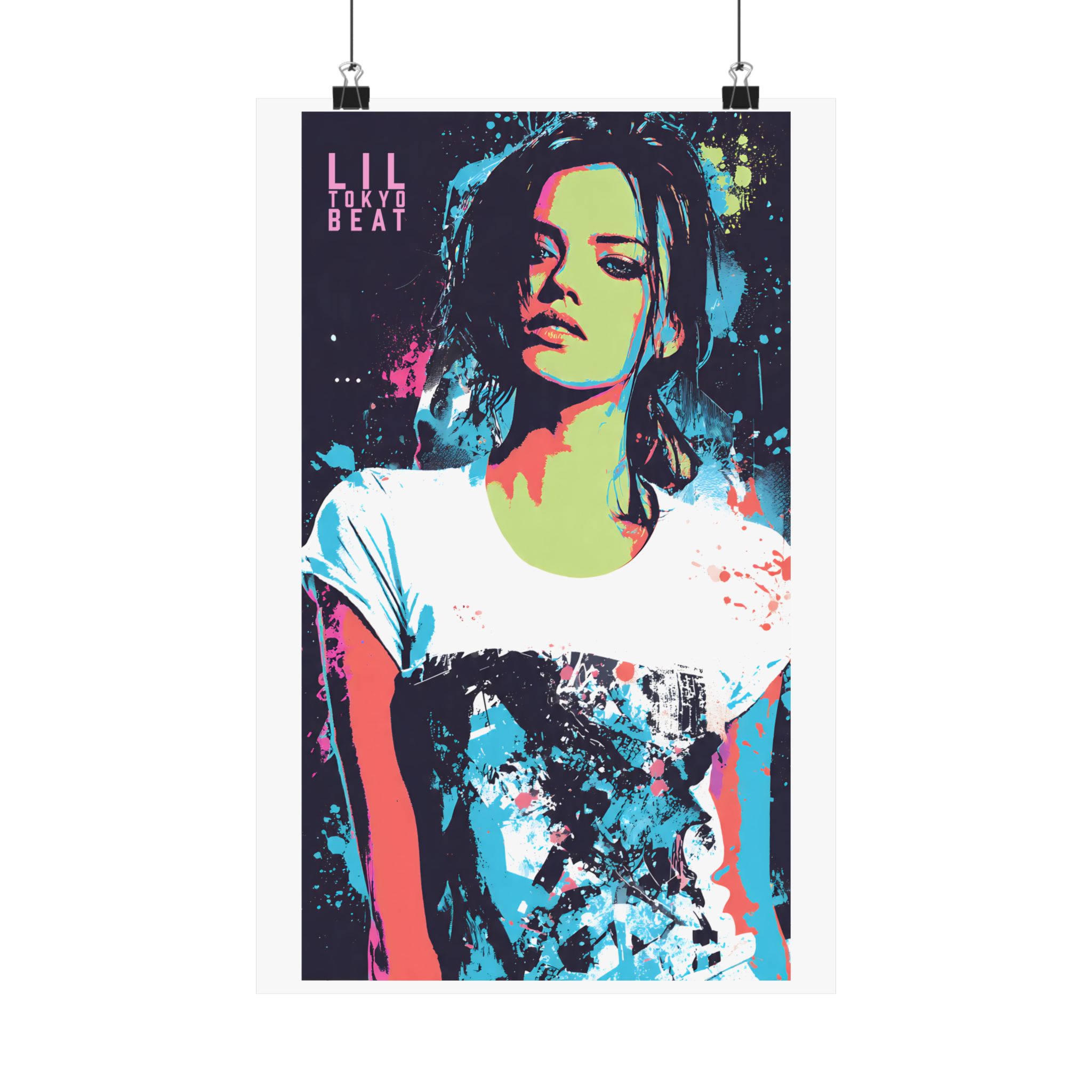 Neon Pop Art Woman Matte Poster | Modern Fashion Wall Decor - Image 4
