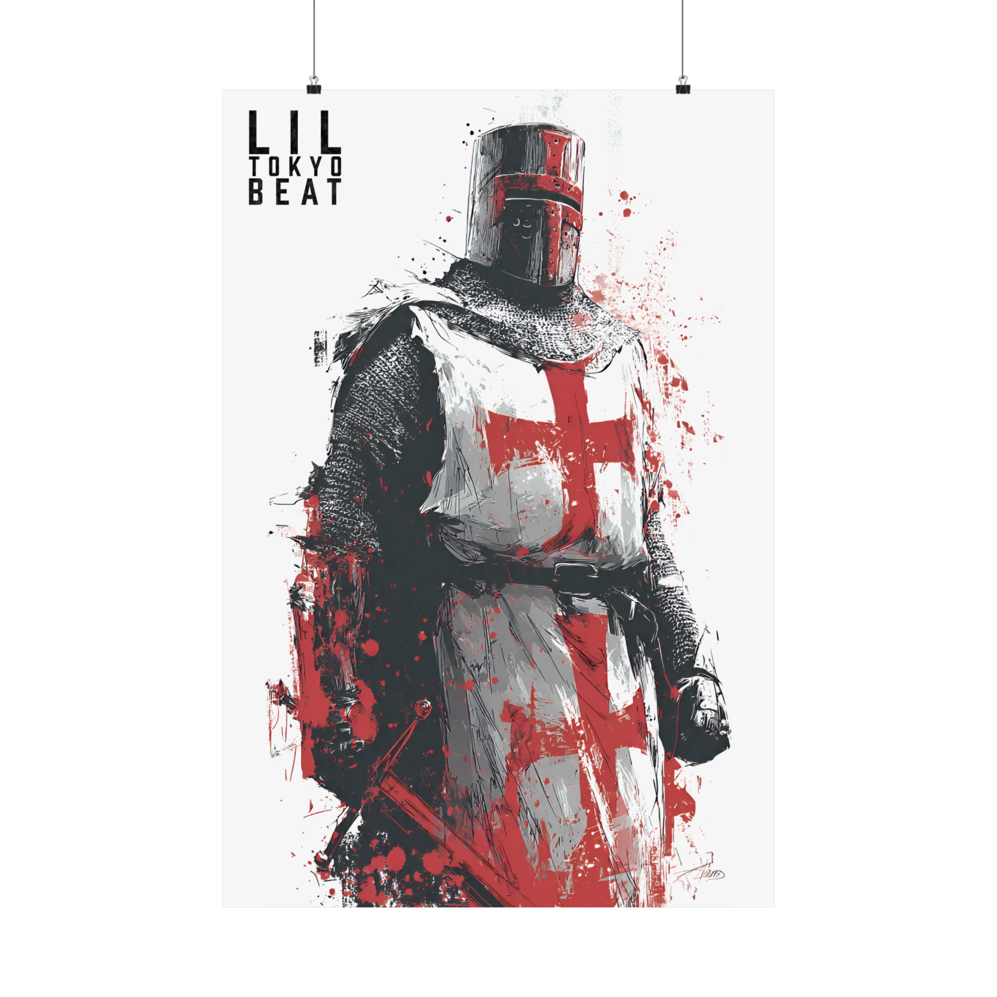 Crusader Knight Matte Poster — Medieval Templar Art Print - Image 13