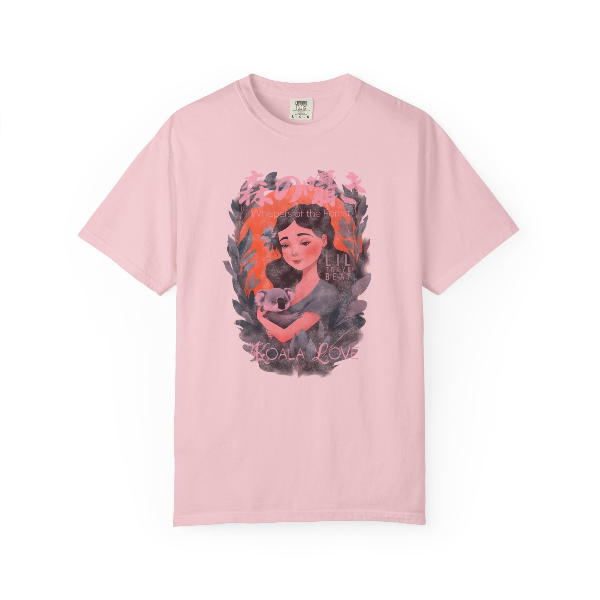 Whispers of the Forest Koala Love T-Shirt - Cute Animal Lover Nature Graphic Tee, Unisex Tee, Garment-Dyed Shirt, Nature, t0 - Image 7