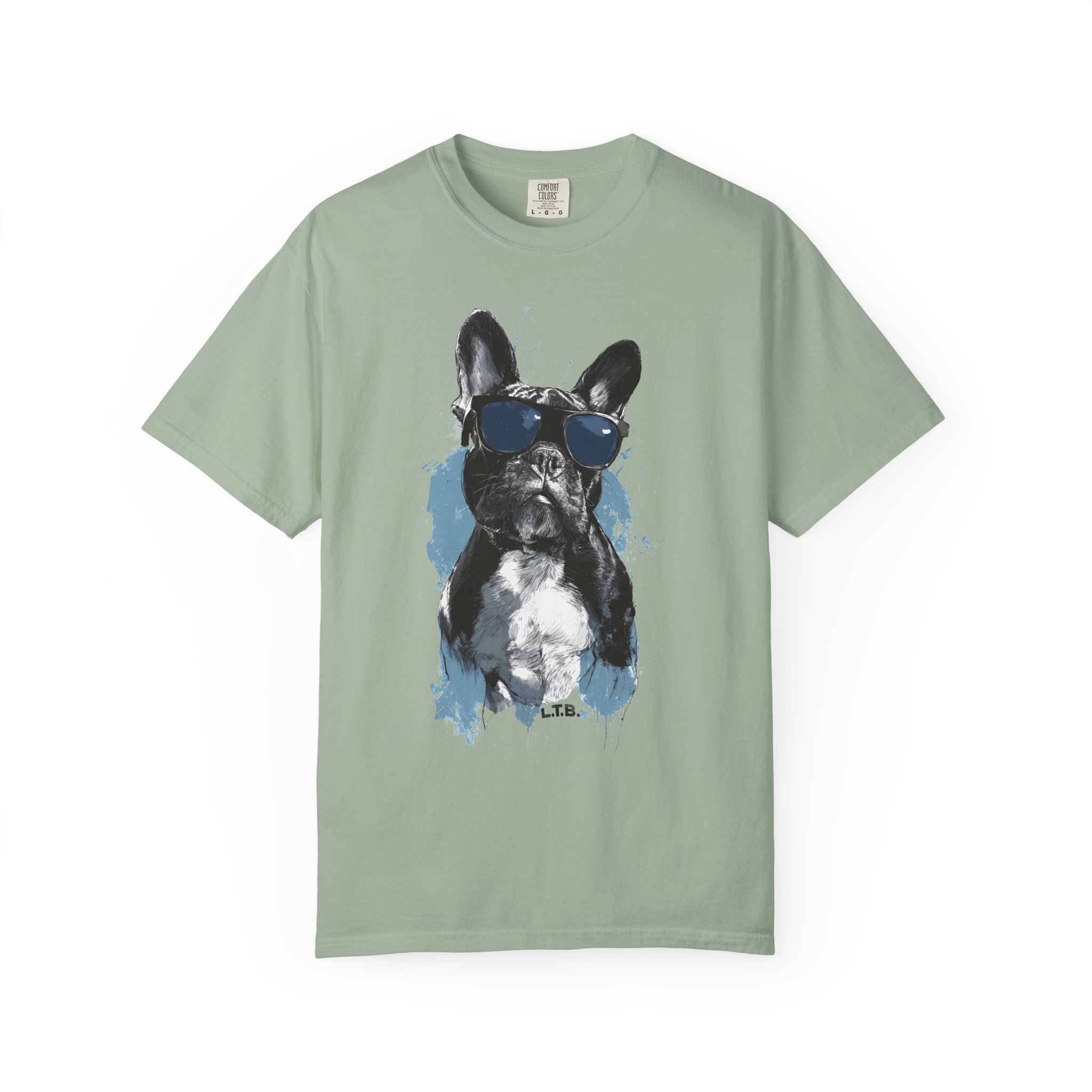 T-Shirt — Cool French Bulldog Graphic Tee with Sunglasses - Image 4