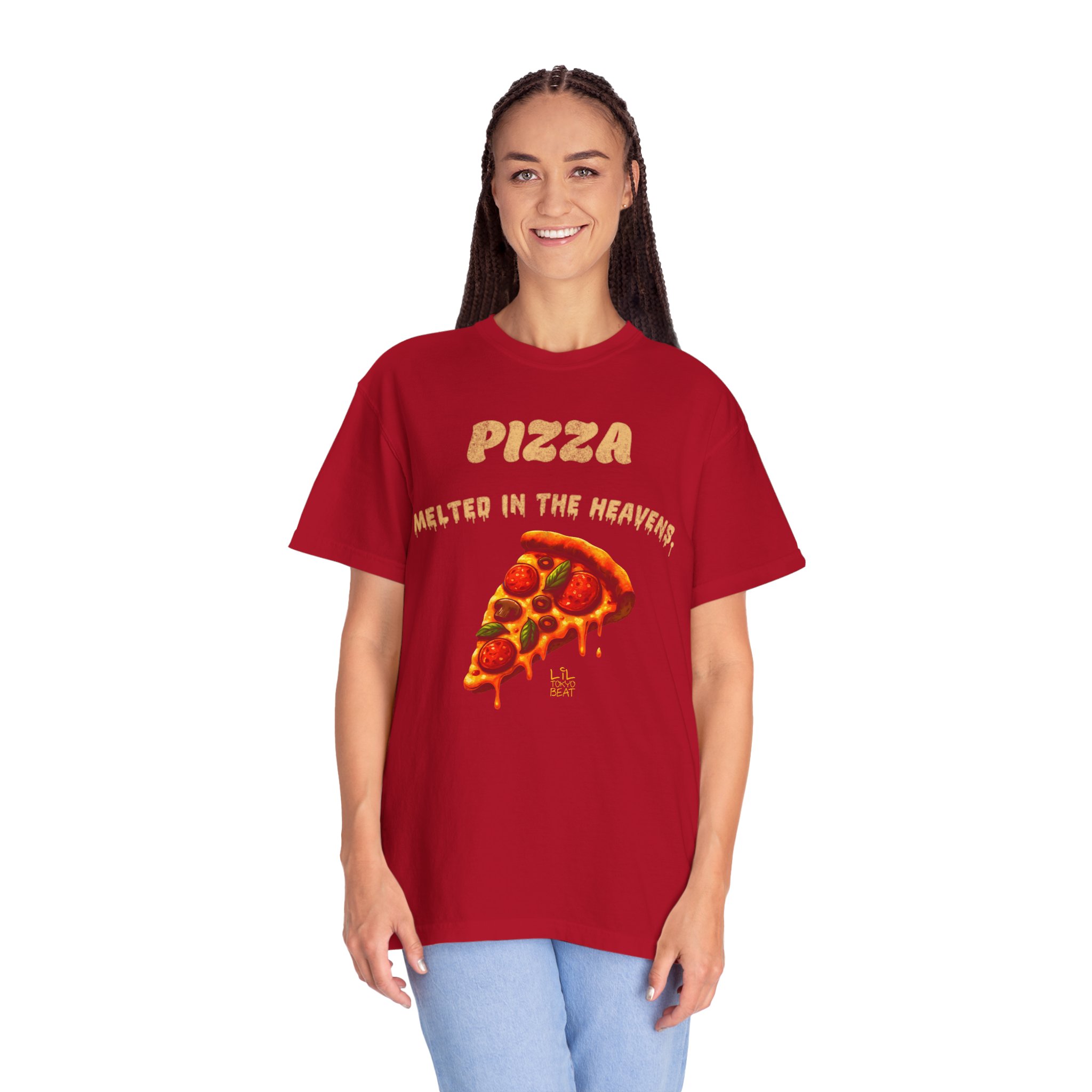 Pizza Melted in the Heavens T-Shirt | Lil Tokyo Beat Premium Streetwear, Food, t0 - Image 15