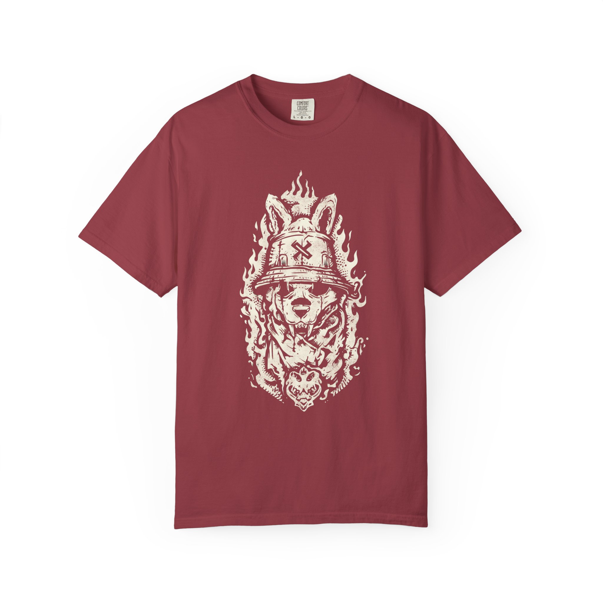 Hellhound Warrior T-Shirt – Gothic Dog Graphic Tee for Dark Streetwear Fans - Image 13