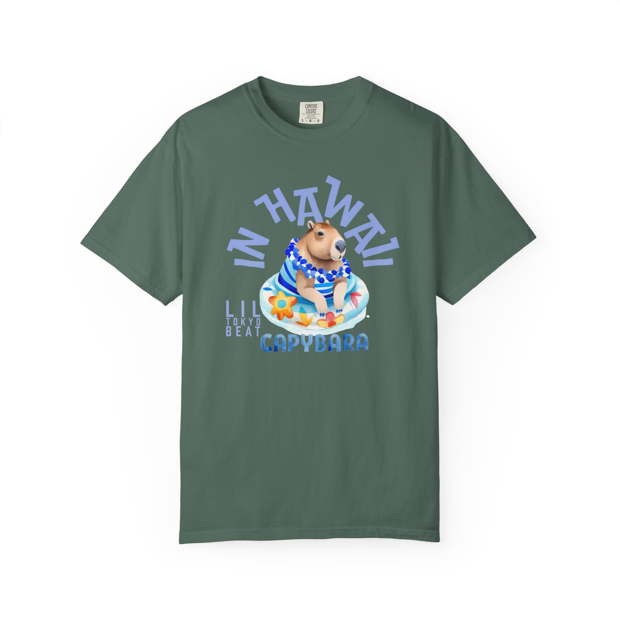 Capybara in Hawaii Unisex T-shirt - Cute Pool Float Graphic Tee, Lil Tokyo Beat Tropical Shirt, Summer Animal Top, Beach Vacation Apparel, t7 - Image 12