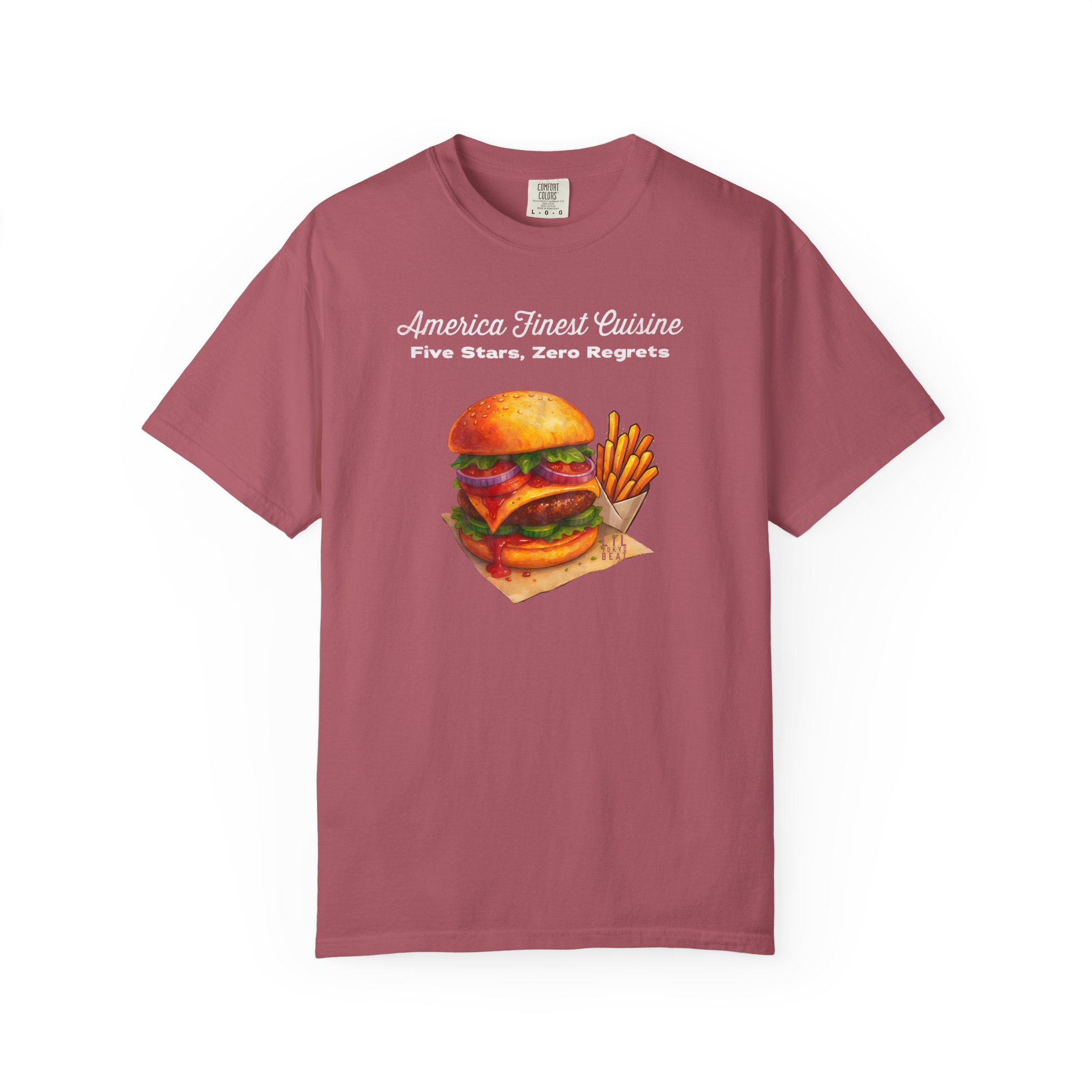 5-Star Burger T-Shirt | America Finest Cuisine Fast Food | Lil Tokyo Beat Streetwear, t0 - Image 15