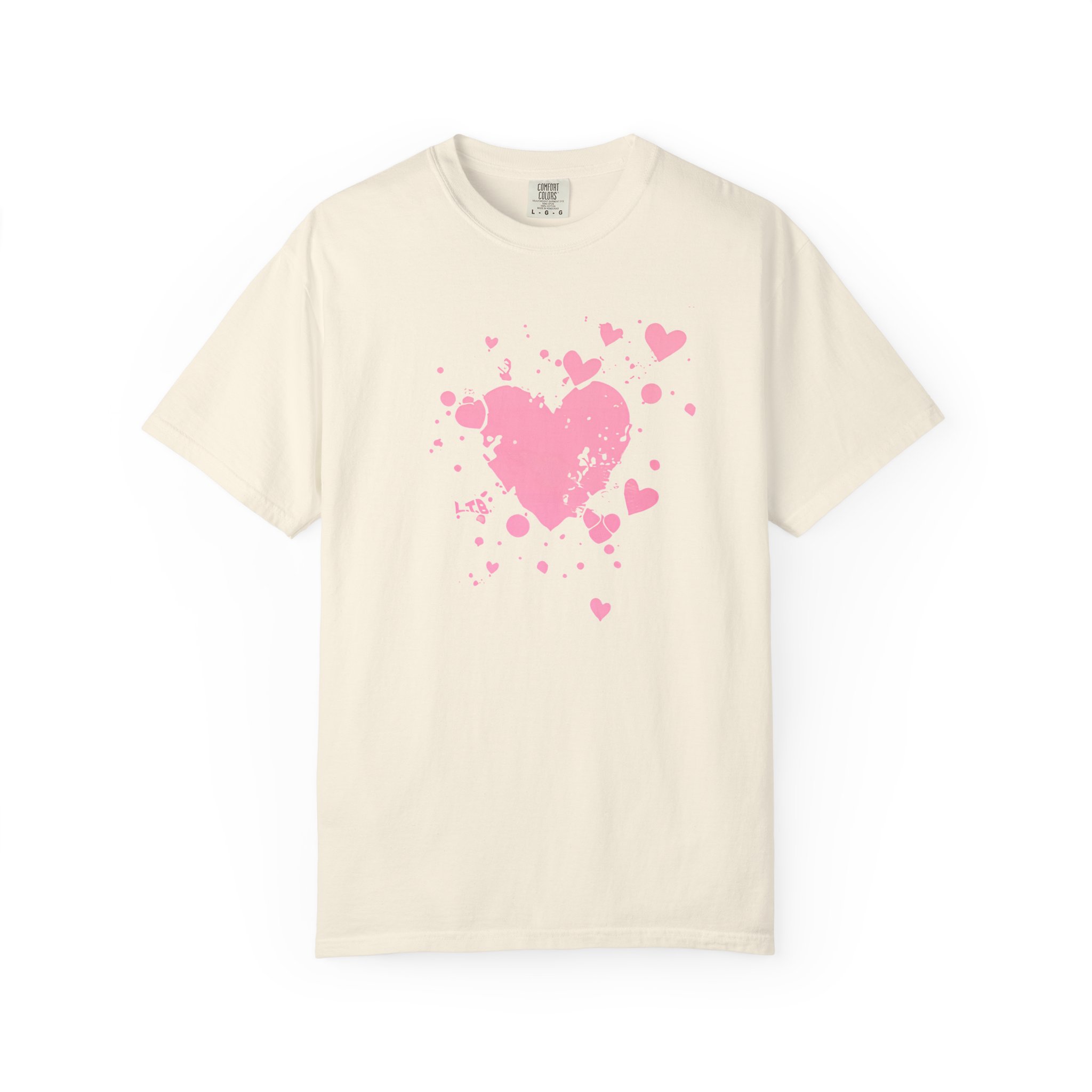 Valentine’s Day Pink Heart Tee — Cute Romantic Graphic T-Shirt - Image 3