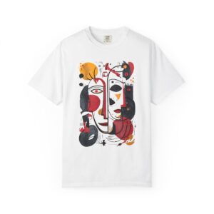 Abstract Face Art T-Shirt — Modern Cubist Graphic Tee