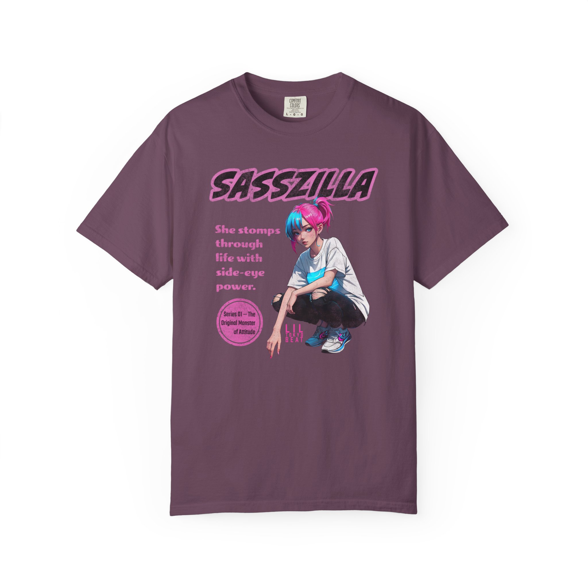 SASSZILLA Streetwear T-Shirt – Bold Anime Girl Power Graphic Tee, Series #1 - Image 12