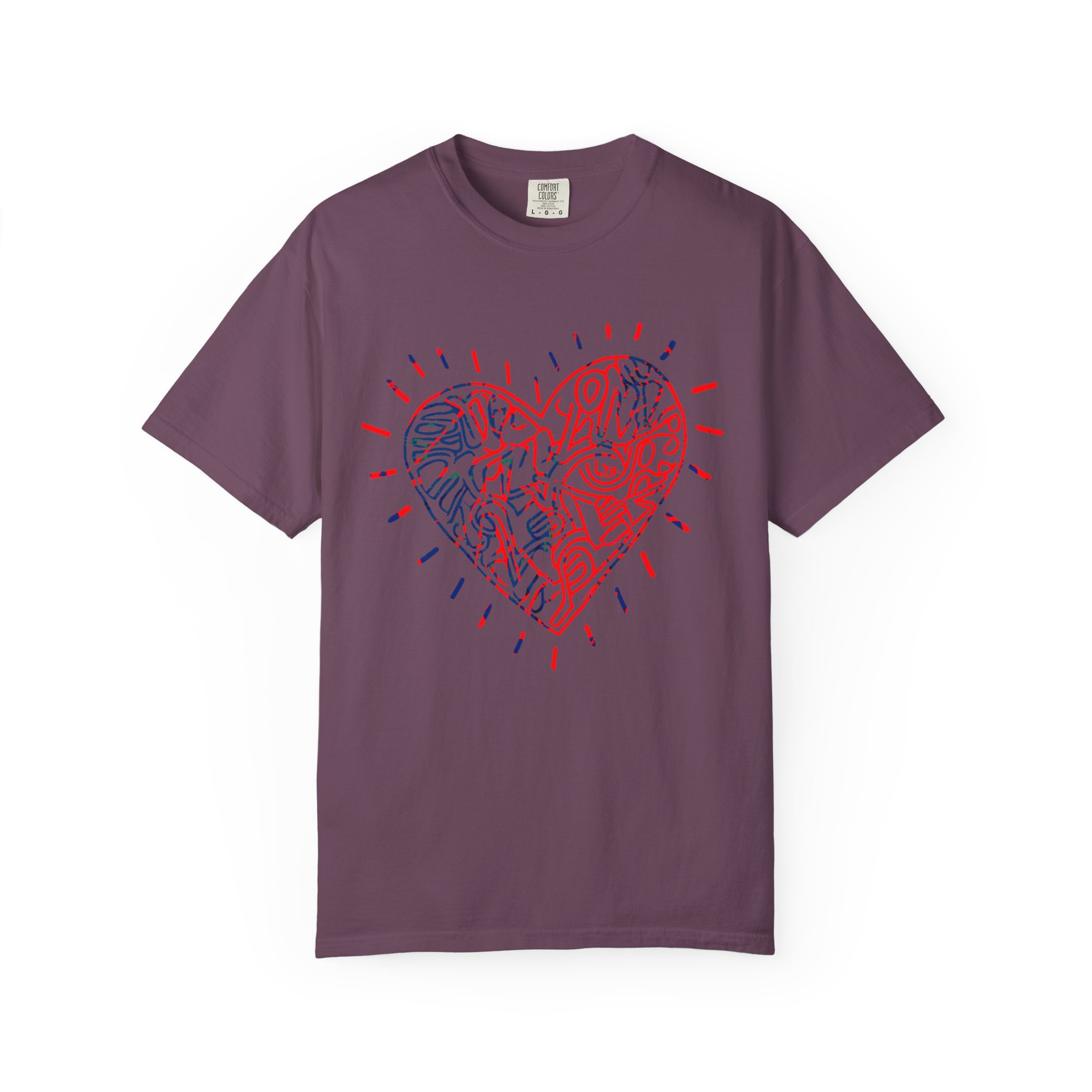 Valentine’s Day Abstract Heart T‑Shirt — Modern Line Art Love Graphic Tee - Image 13