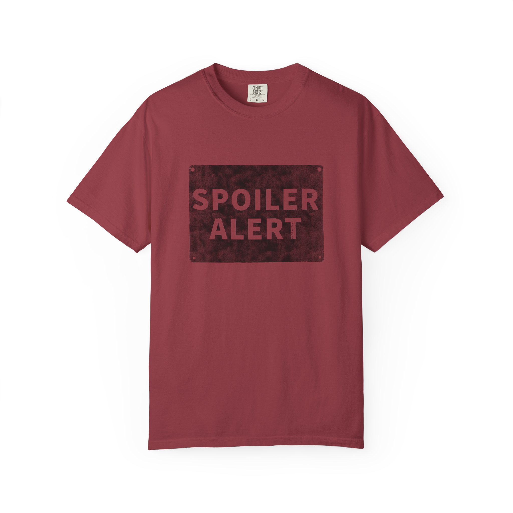Spoiler Alert Graphic T-Shirt — Vintage Maroon Tee for Movie & TV Fans, t2 - Image 15