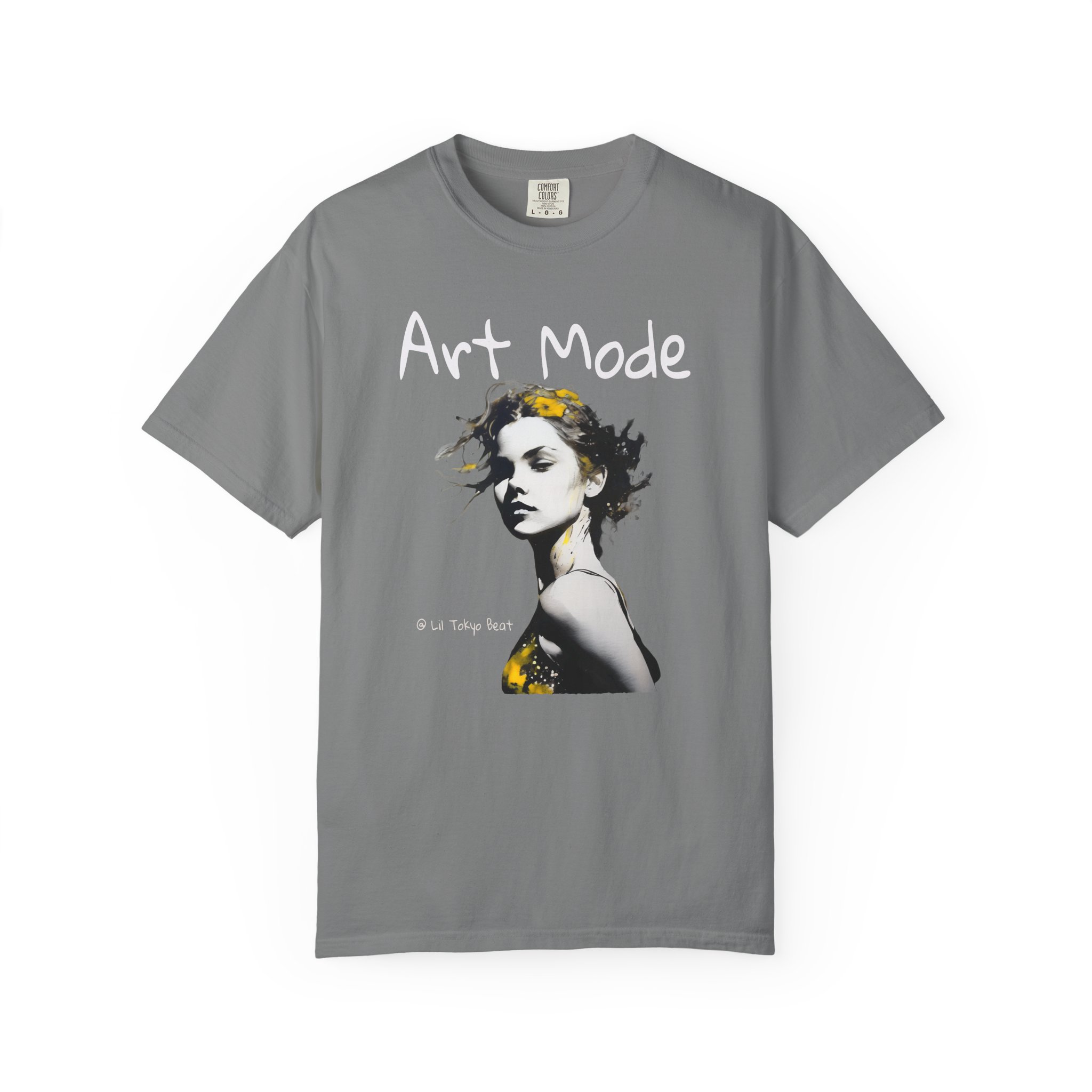Urban Muse Art Tee - Unisex Garment-Dyed T-shirt for Bold, Creative Rebels, Vibrant Vision Streetwear, Confident Souls, Bold Yellow Splash, t0 - Image 5