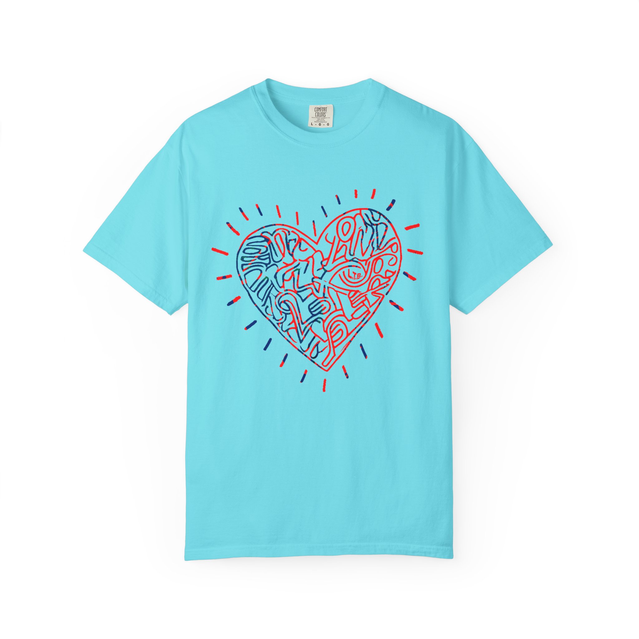 Valentine’s Day Abstract Heart T‑Shirt — Modern Line Art Love Graphic Tee - Image 7