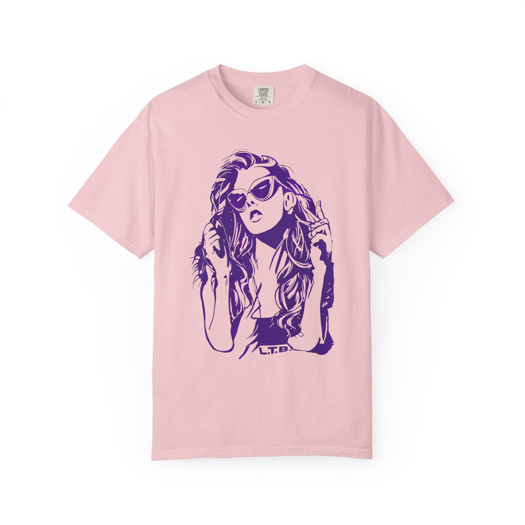 Retro Sunglasses Girl T-Shirt – Music Festival Aesthetic Graphic Tee - Image 14
