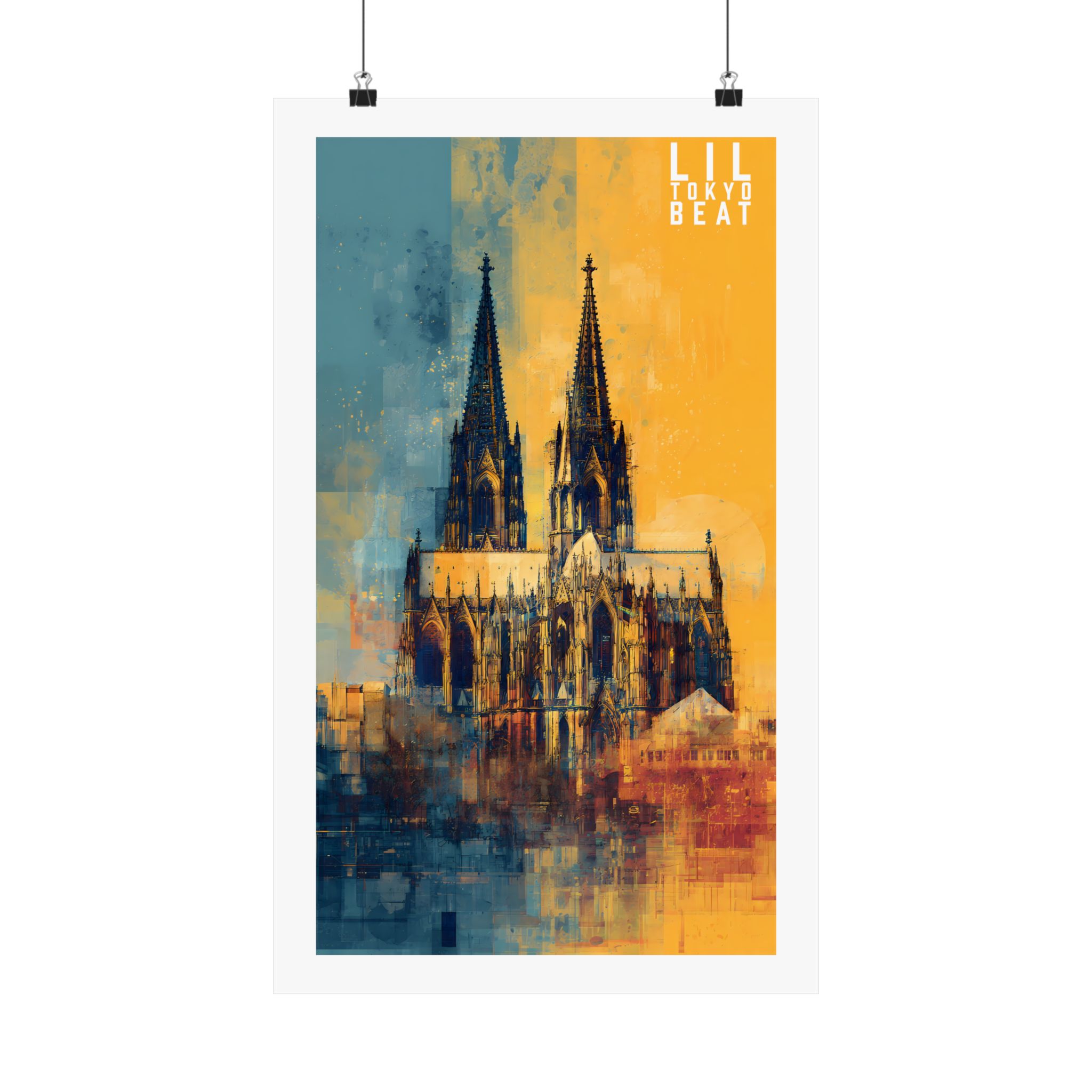 Modern Cathedral Art Poster – Abstract Gothic Architecture Print - Image 12