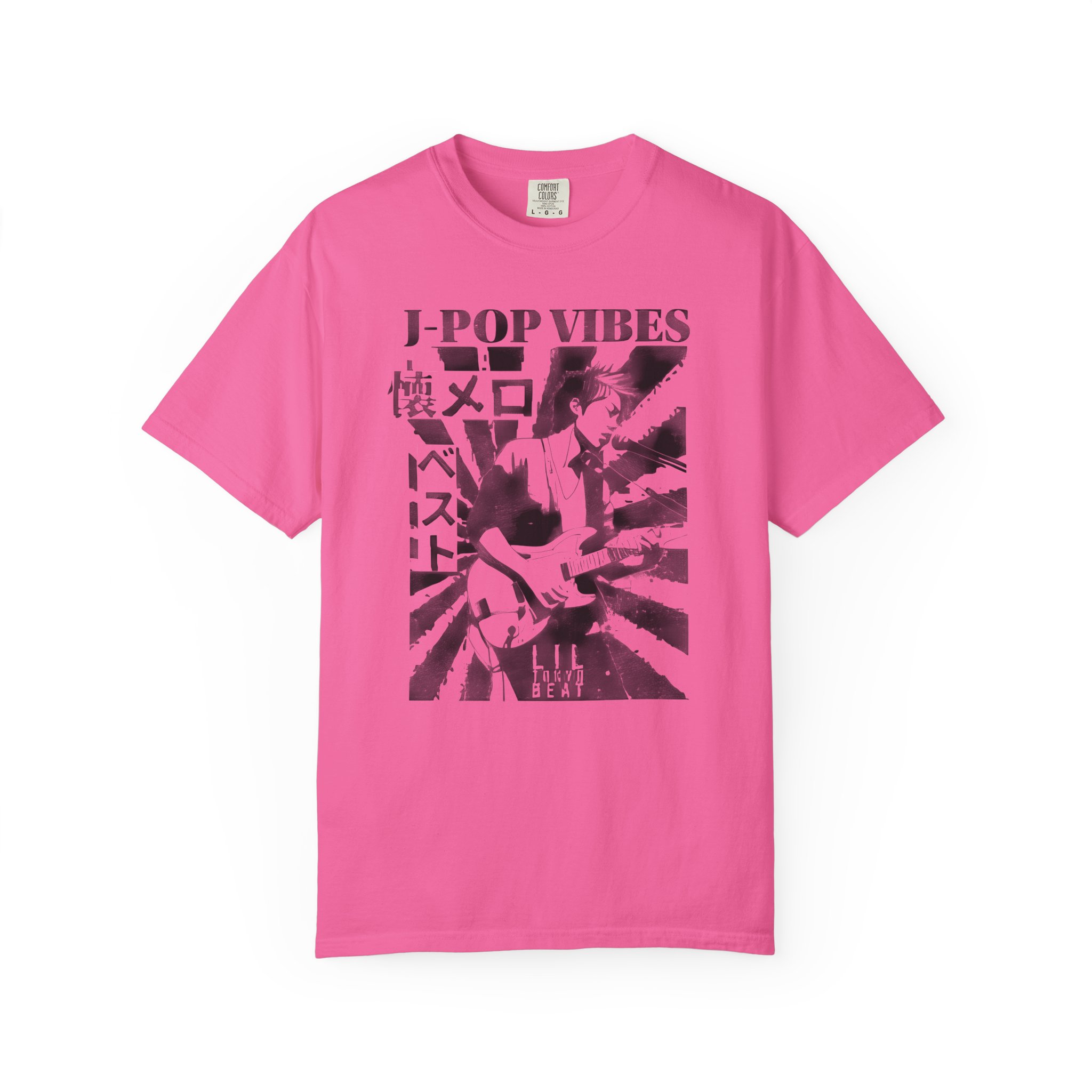 J-POP VIBES T-Shirt | Retro Japanese Pop Tee for Music Fans & Streetwear Lovers, Unisex Tee, Garment-Dyed Shirt, Music, t7 - Image 12