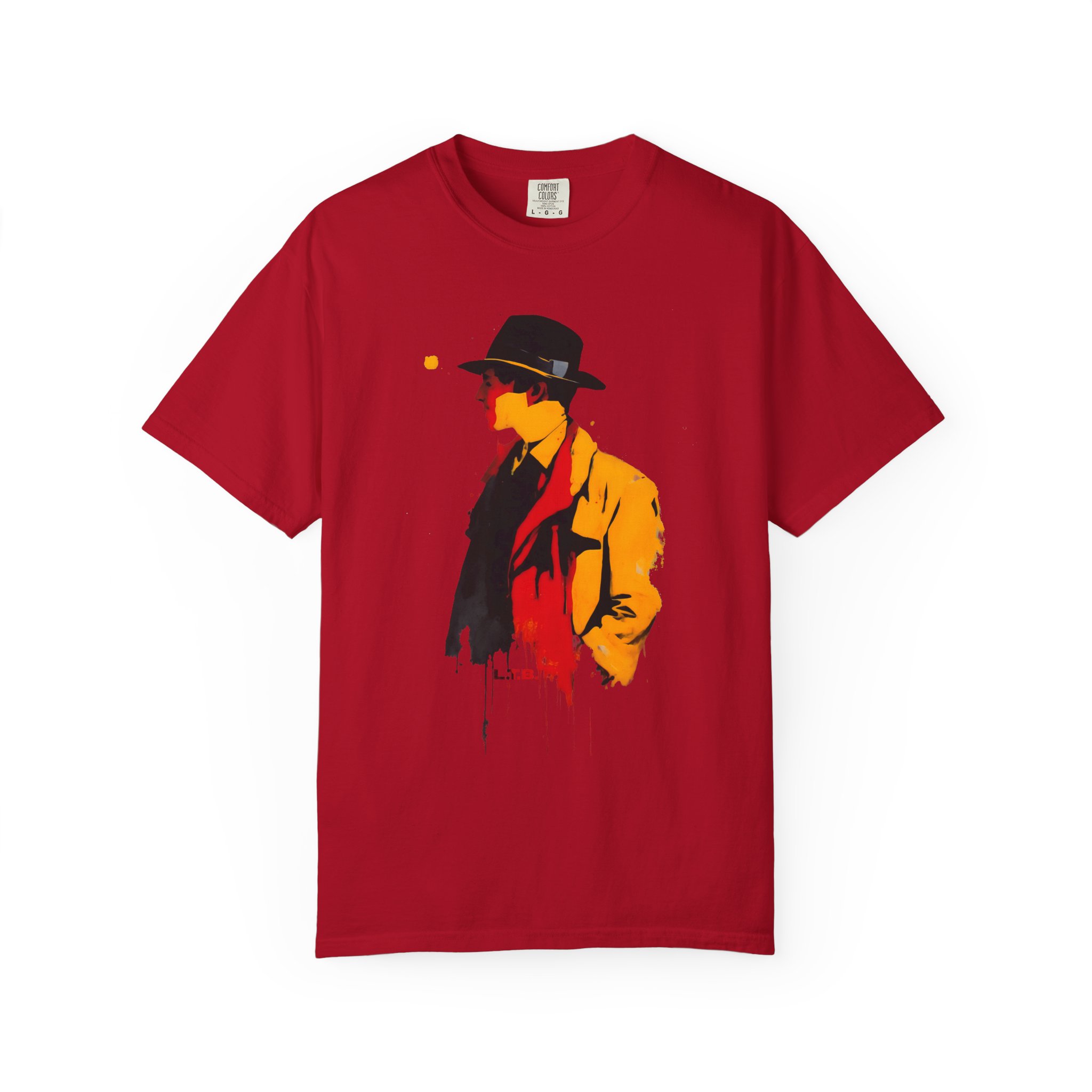 Mystery Noir Street Art Tee — Stylized Fedora Silhouette T-Shirt - Image 15