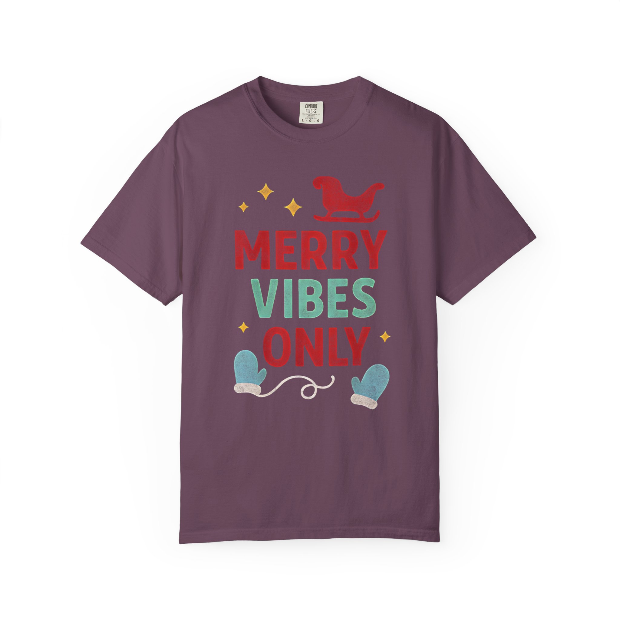 Merry Vibes Only T-Shirt — Festive Christmas Holiday Tee - Image 13