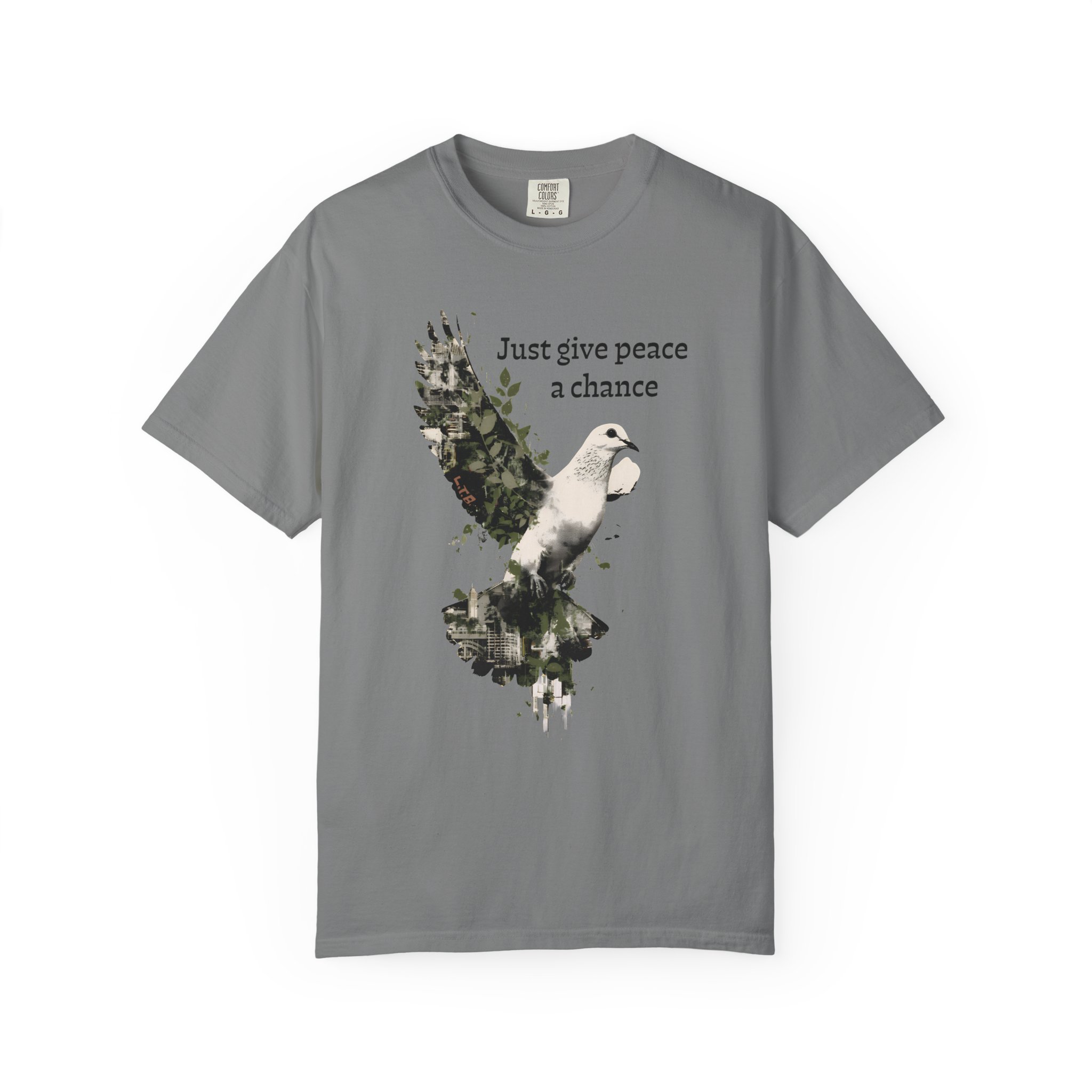 Just Give Peace a Chance T-Shirt – Dove Graphic Tee - Image 4