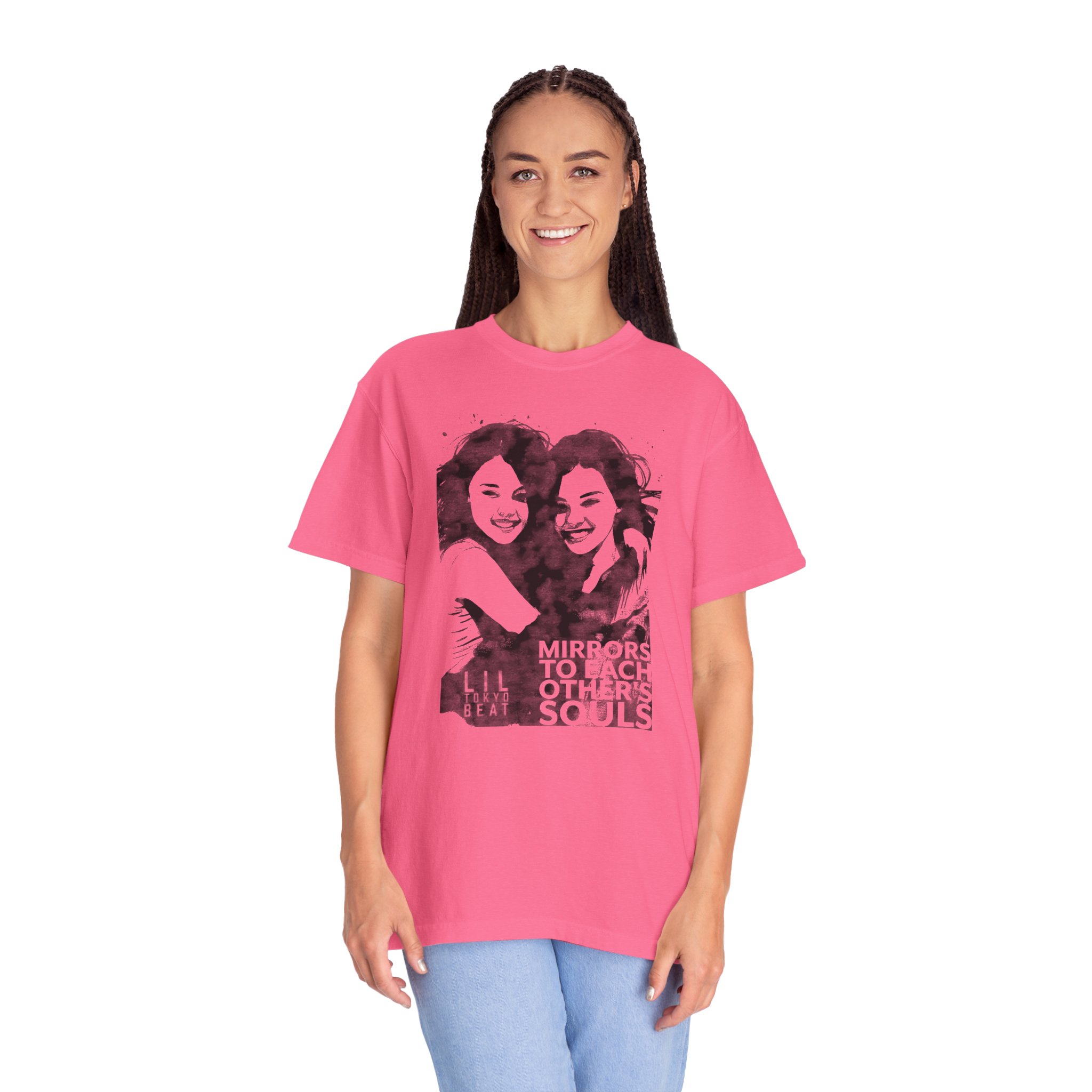 Mirrors to Each Other's Souls T-Shirt - Best Friend Gift, Celebration True Friendship Tee, BFF Matching Shirts, Friendship Day Present, t7 - Image 2