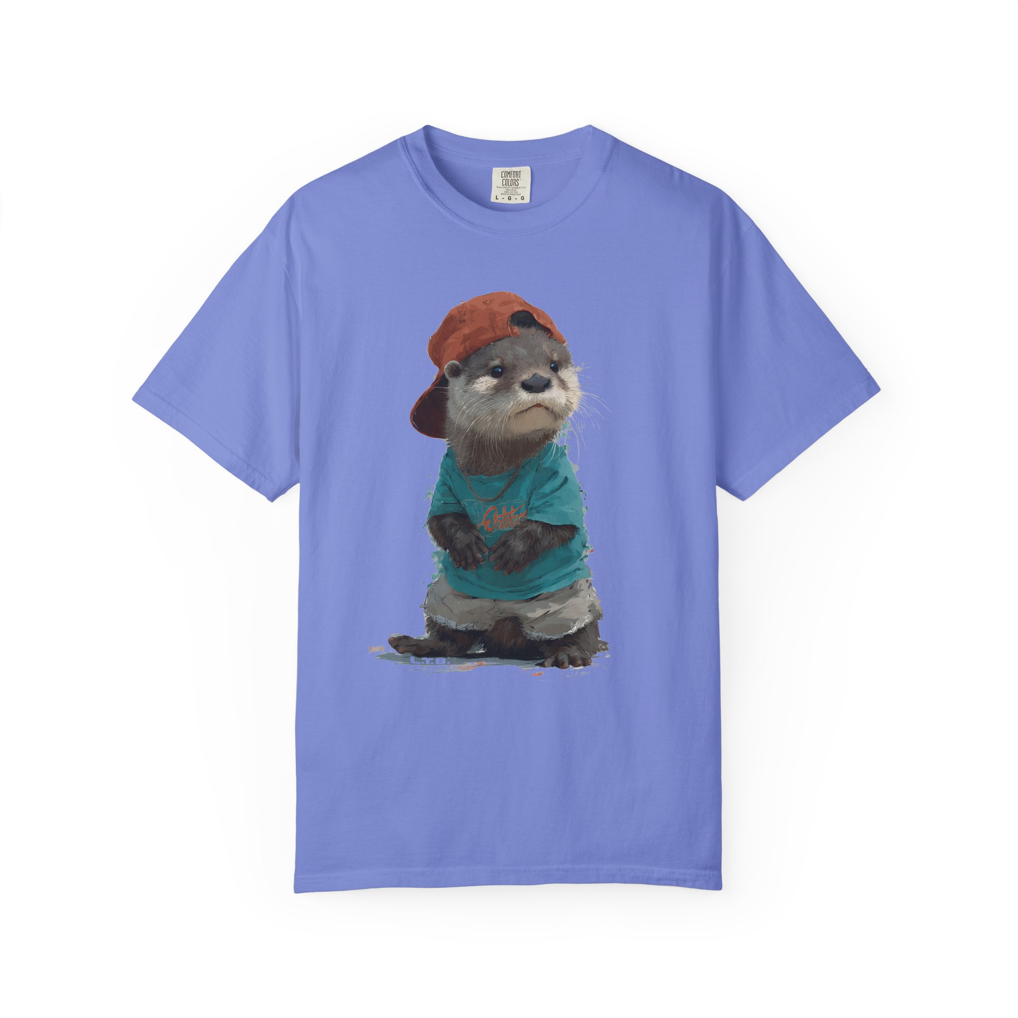 Otter in a Cap T-Shirt — Cute Casual Graphic Tee for Animal Lovers - Image 13