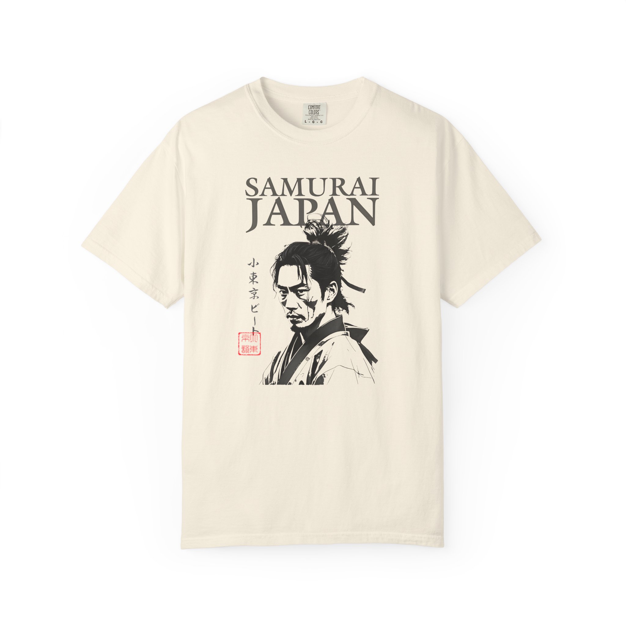 Samurai Japan Graphic T-Shirt — Vintage Japanese Warrior Tee, t0
