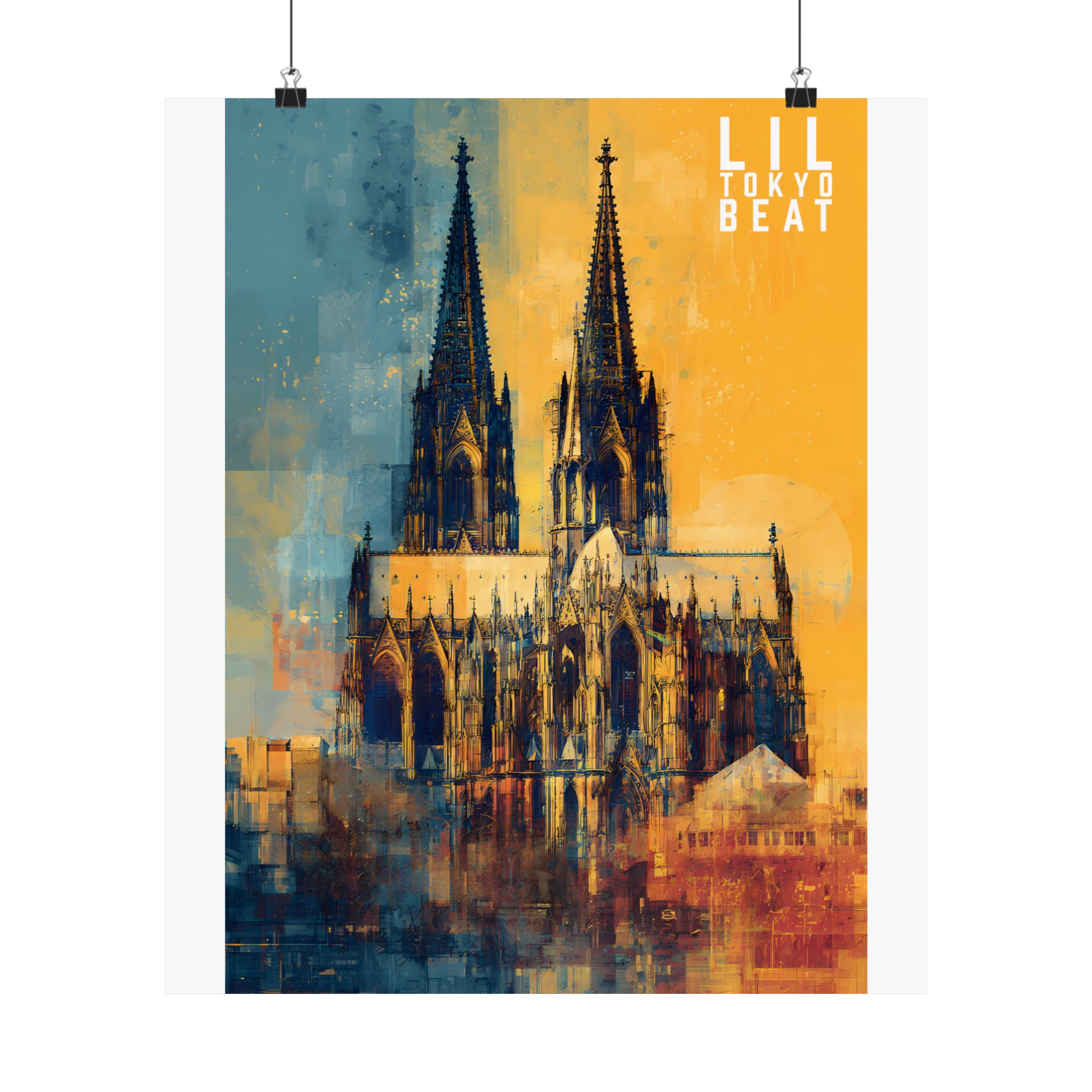 Modern Cathedral Art Poster – Abstract Gothic Architecture Print - Image 15