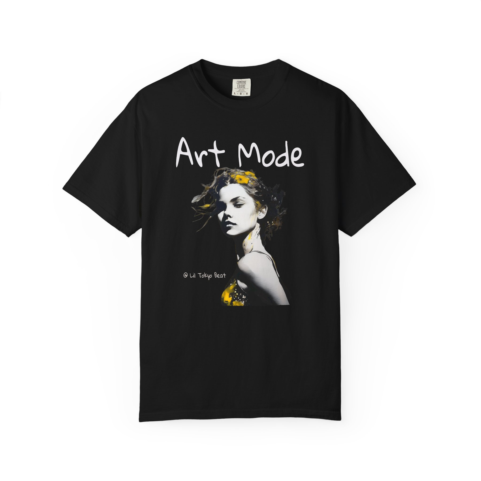 Urban Muse Art Tee - Unisex Garment-Dyed T-shirt for Bold, Creative Rebels, Vibrant Vision Streetwear, Confident Souls, Bold Yellow Splash, t0 - Image 9