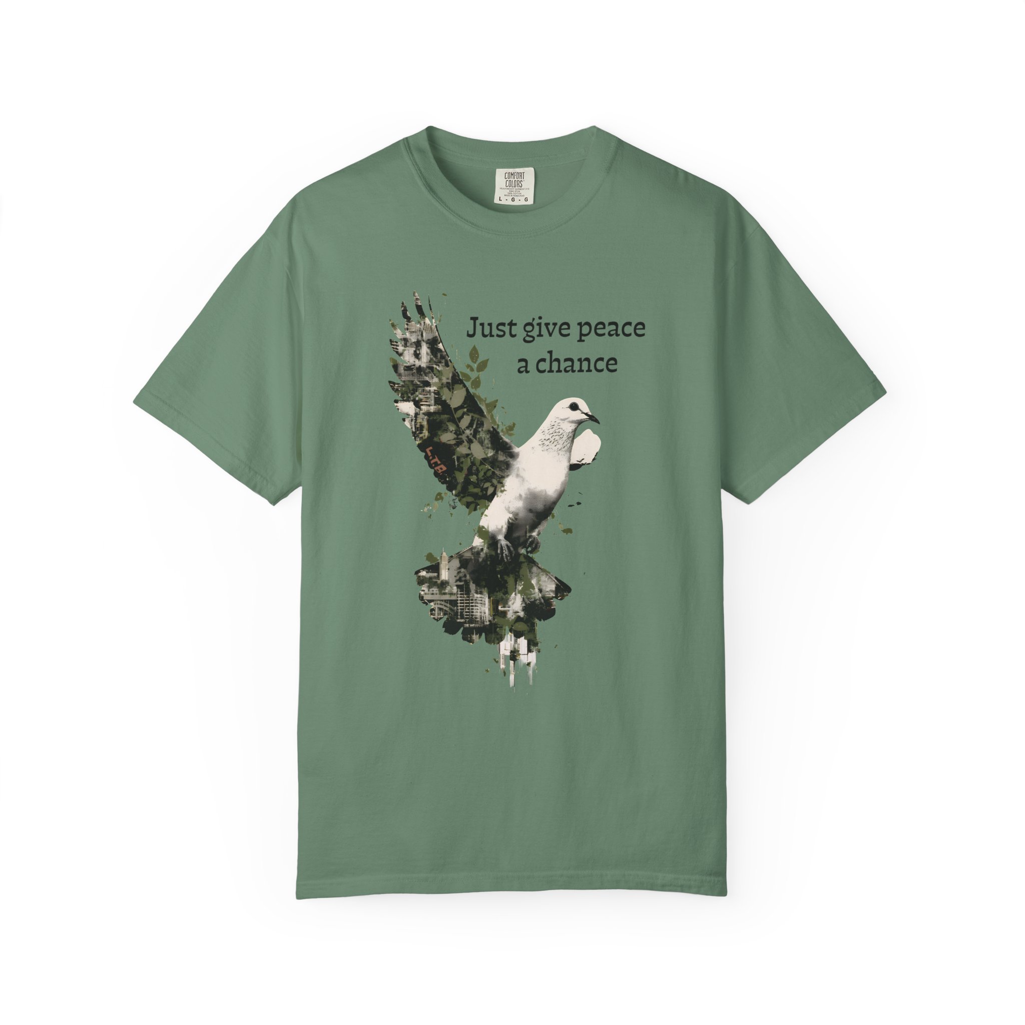 Just Give Peace a Chance T-Shirt – Dove Graphic Tee - Image 7