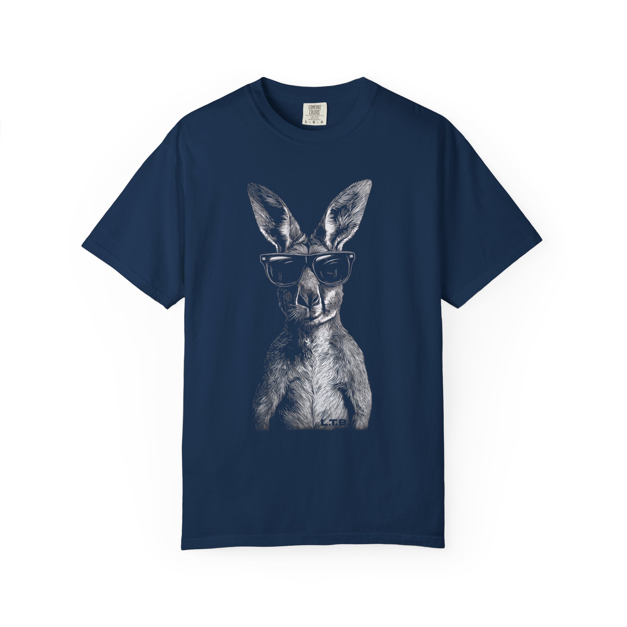 Kangaroo Sunglasses Vintage Graphic T-Shirt — Cool Retro Animal Tee - Image 3