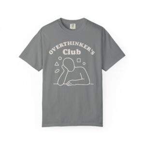Overthinker's Club T-Shirt — Vintage Graphic Tee for Thoughtful Minds