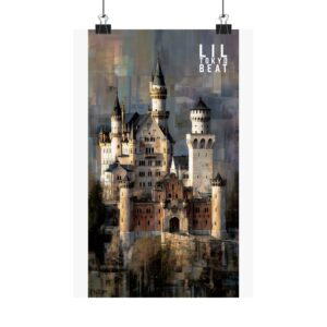 Fantasy Castle Art Poster – European Architecture Wall Print