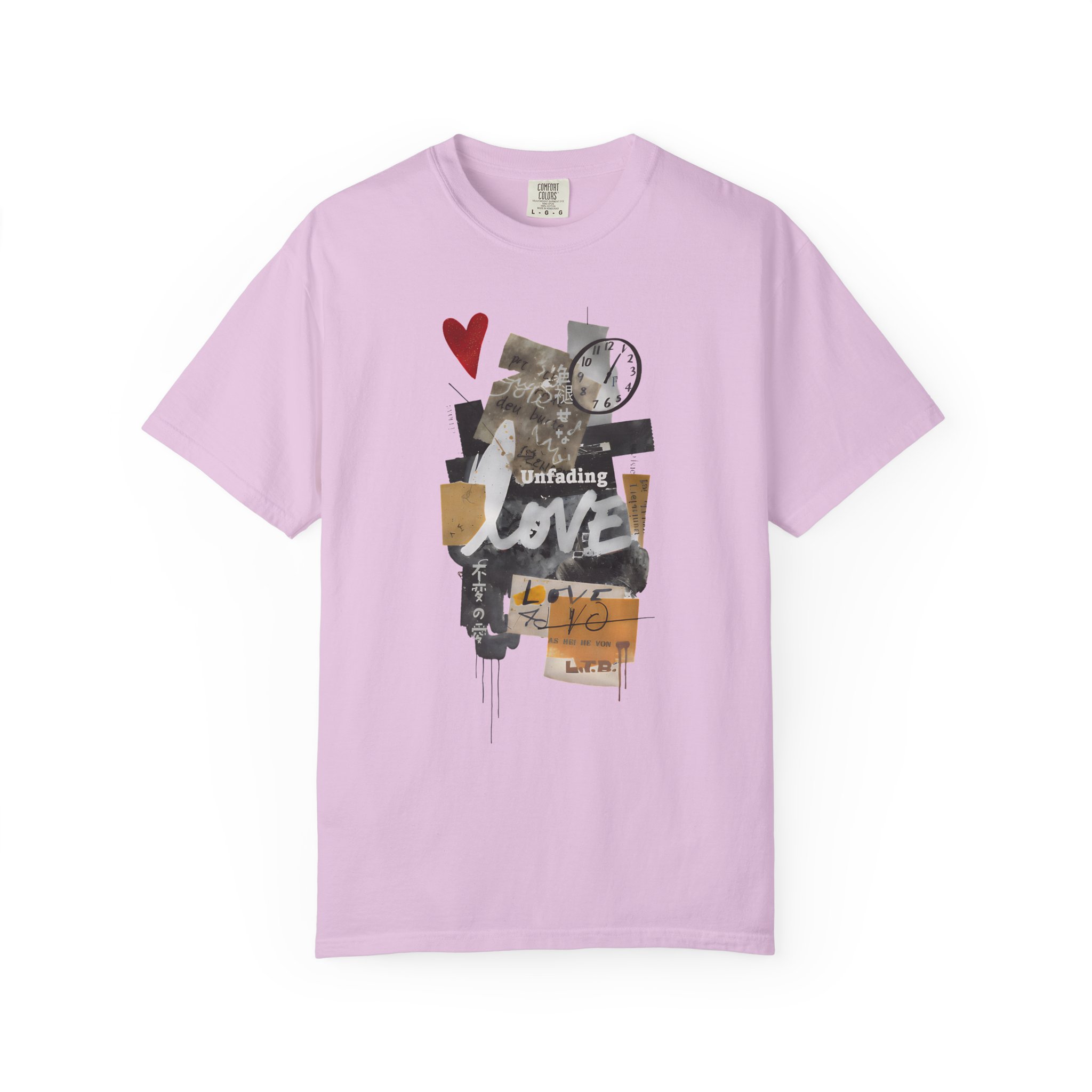 Unfading Love T-Shirt – Artistic Collage Graphic Tee - Image 10