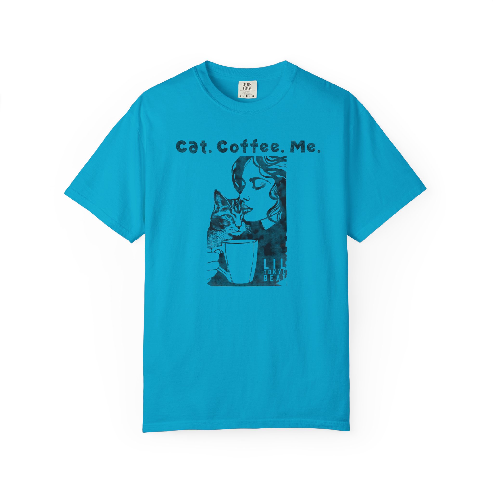 Cat Coffee Me T-shirt | Graphic Cat Lover Coffee Shirt, t2 - Image 9