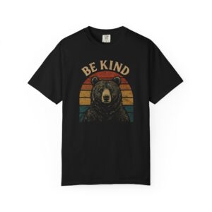 Be Kind Bear T-Shirt — Vintage Sunset Graphic Tee