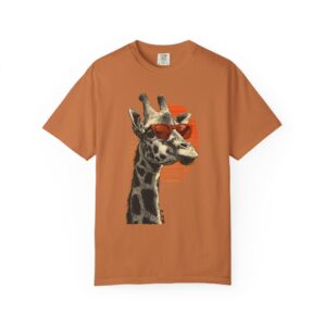 Cool Giraffe Sunglasses T-Shirt – Sunset Safari Safari Graphic Art K.A.T. Tee
