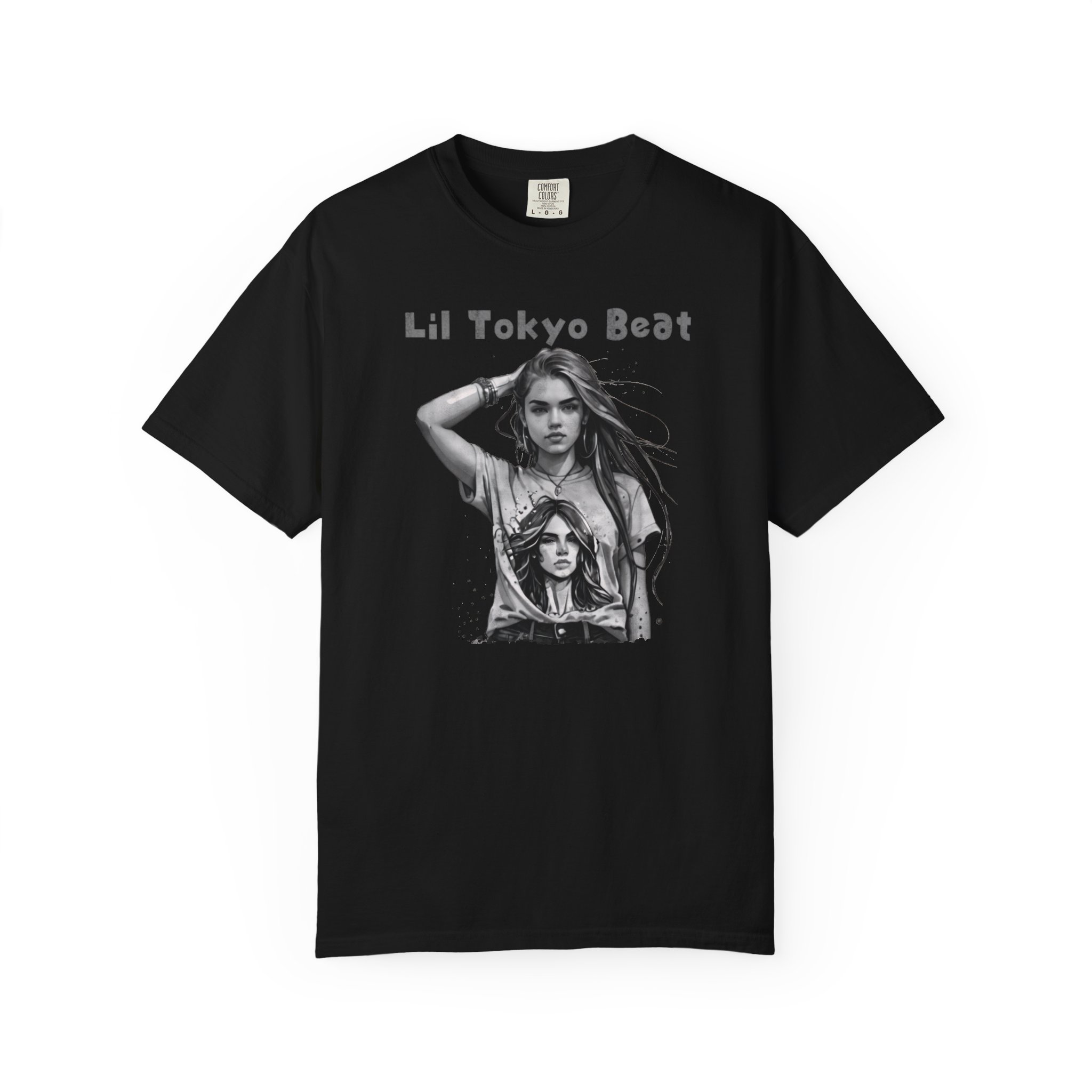 Lil Tokyo Beat Young Girl Graphic Tee | Bold Portrait Design | Indie Streetwear Statement, t7 - Image 9