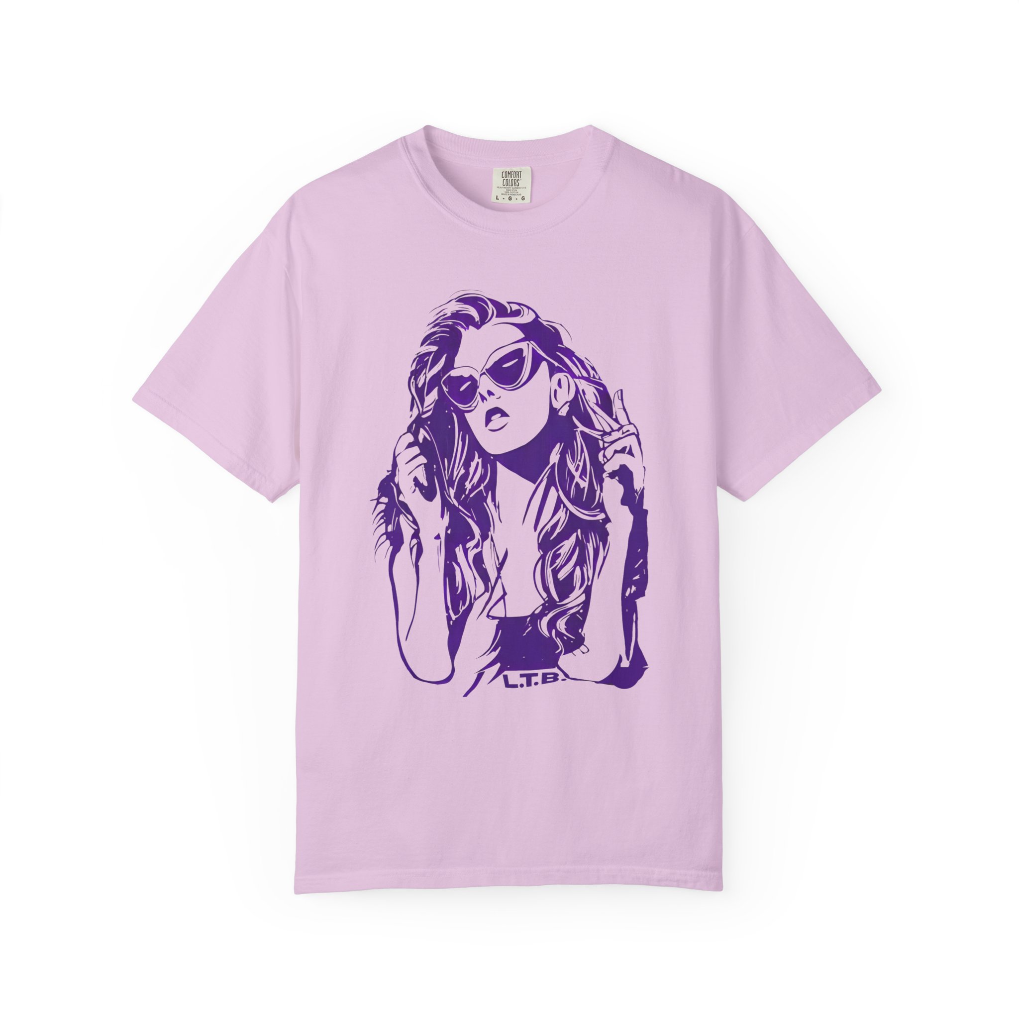 Retro Sunglasses Girl T-Shirt – Music Festival Aesthetic Graphic Tee - Image 13