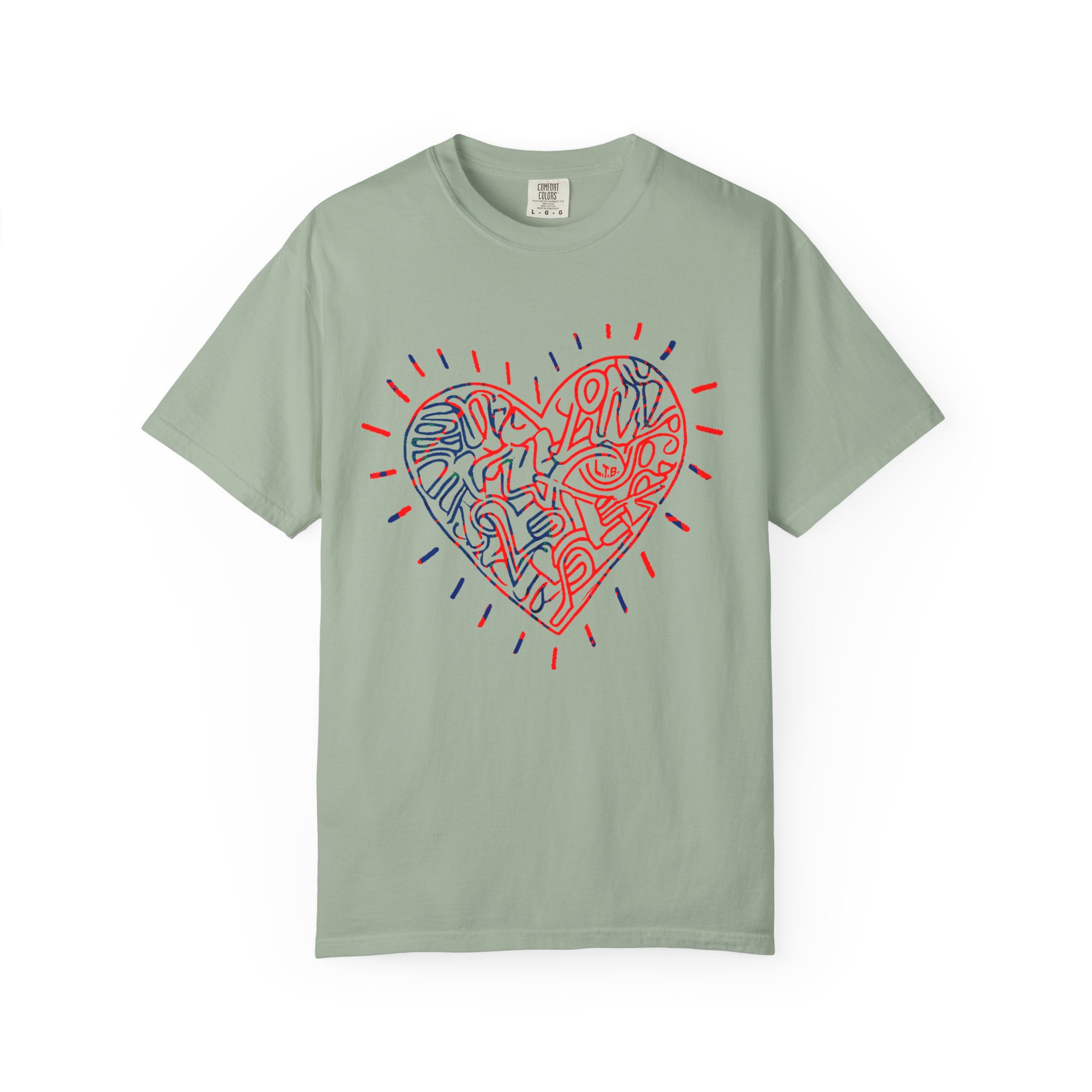Valentine’s Day Abstract Heart T‑Shirt — Modern Line Art Love Graphic Tee - Image 5