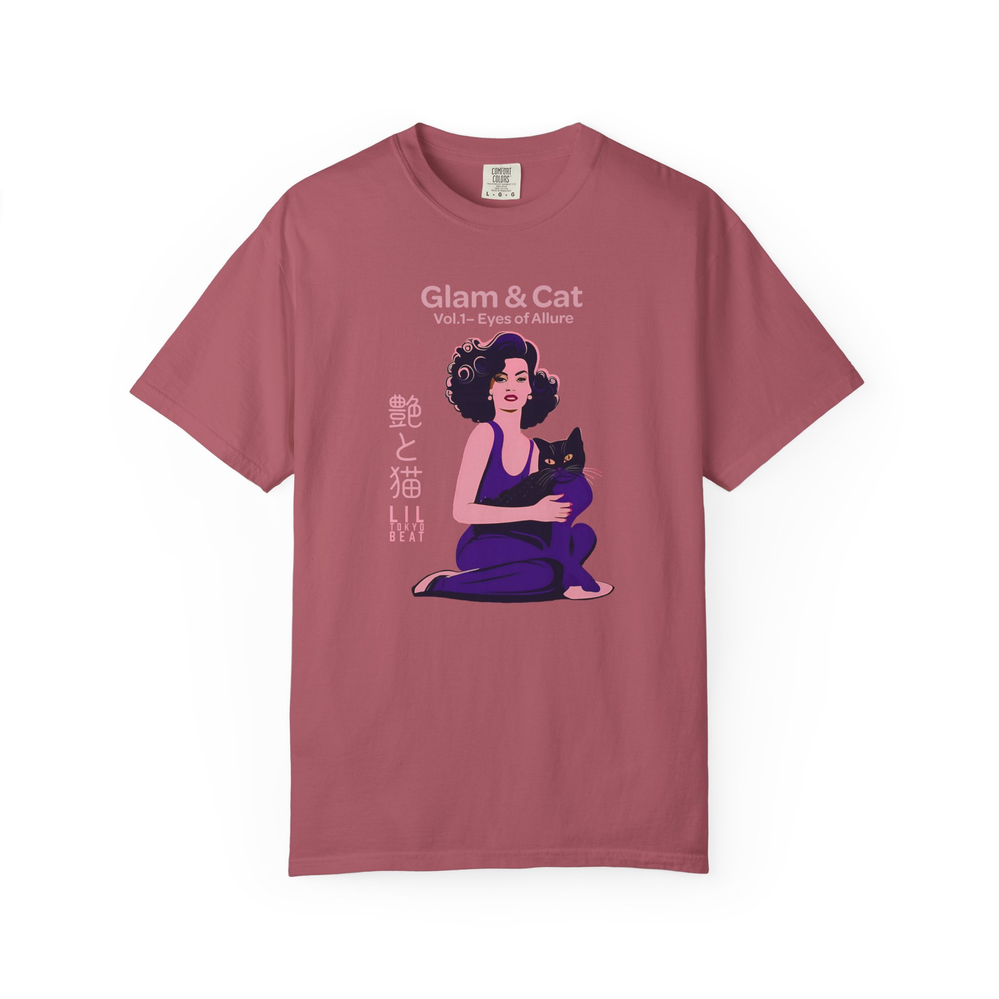 Glam and Cat Vol 1 Tee - Lil Tokyo Beat Shirt, Modern Interiors, Stylish Cat Lovers, Whispers of Elegance, Shadows & Desire, Mood Mystery, t0 - Image 12