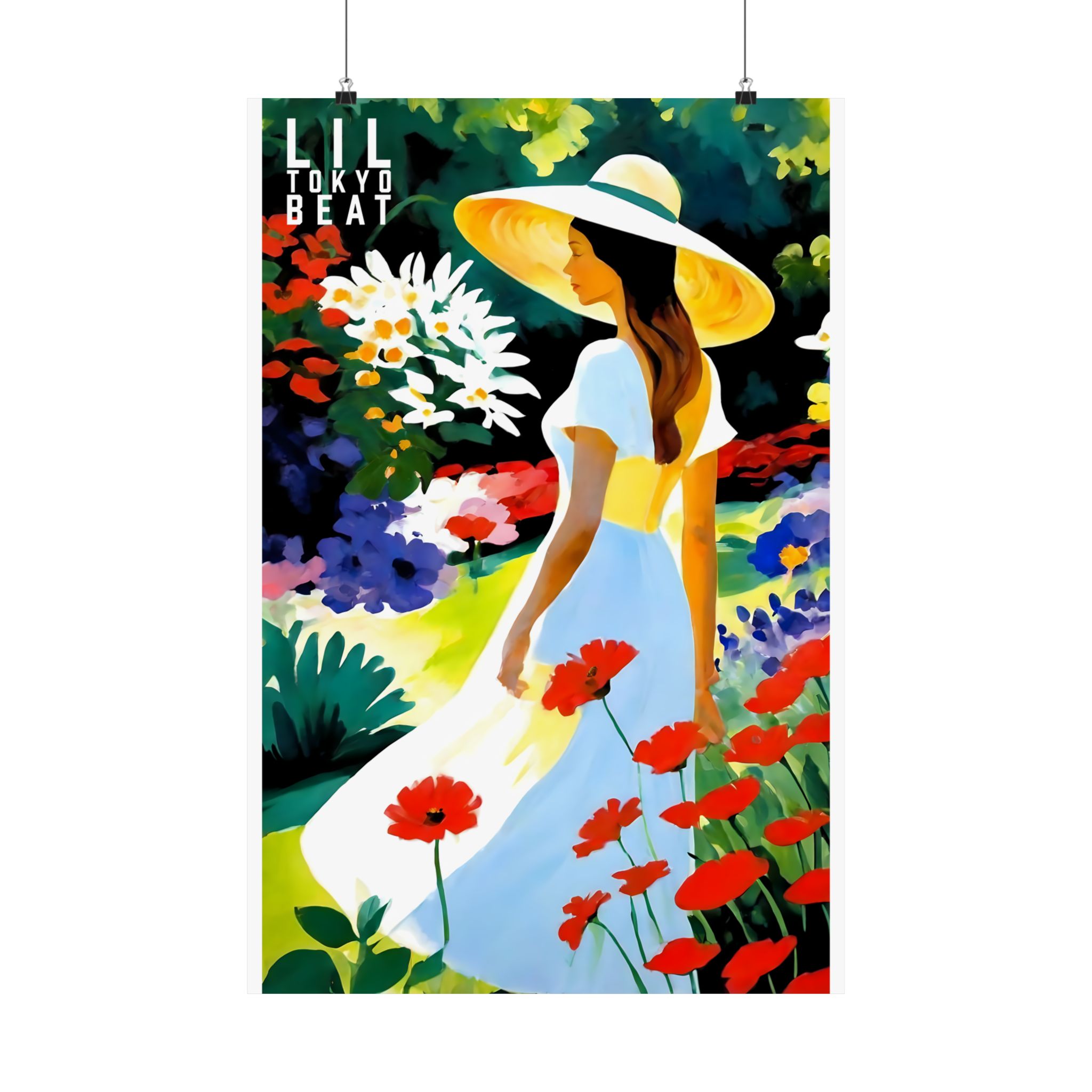 Botanical Wall Art Print, Matte Vertical Posters, Summer Vibes Poster, Floral Home Decor, Garden Lover Gift, Nature-Inspired Artwork, Woman - Image 4